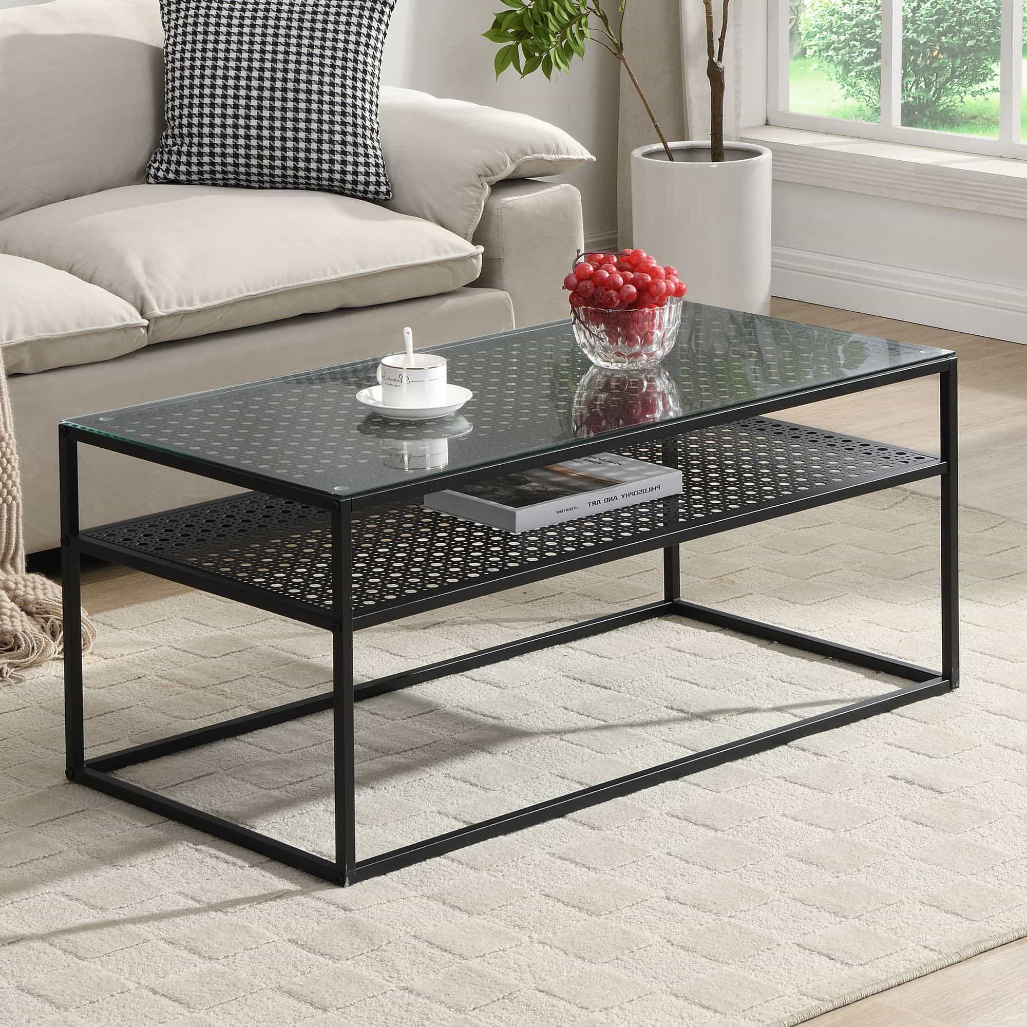 Couchtisch Glas Rechteckig 100 cm Schwarz Couchtisch Glas Rechteckig 100 cm Schwarz