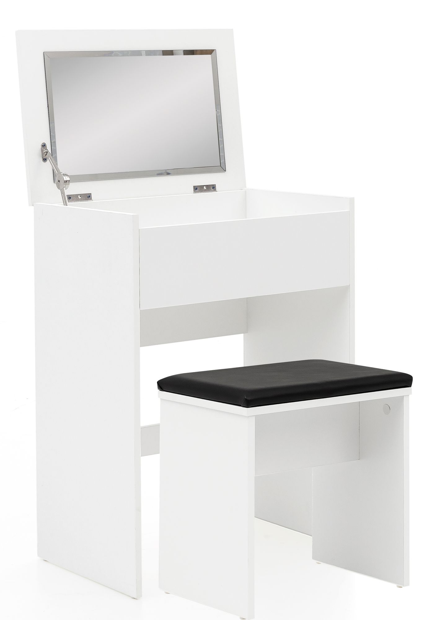 47525-WOHNLING-Schminktisch-BURGA-WL5-730-WL5-730VPu4gWOQIGEAu Schminktisch WL5.730 60x81x40 cm Weiß Konsolentisch Holz Modern