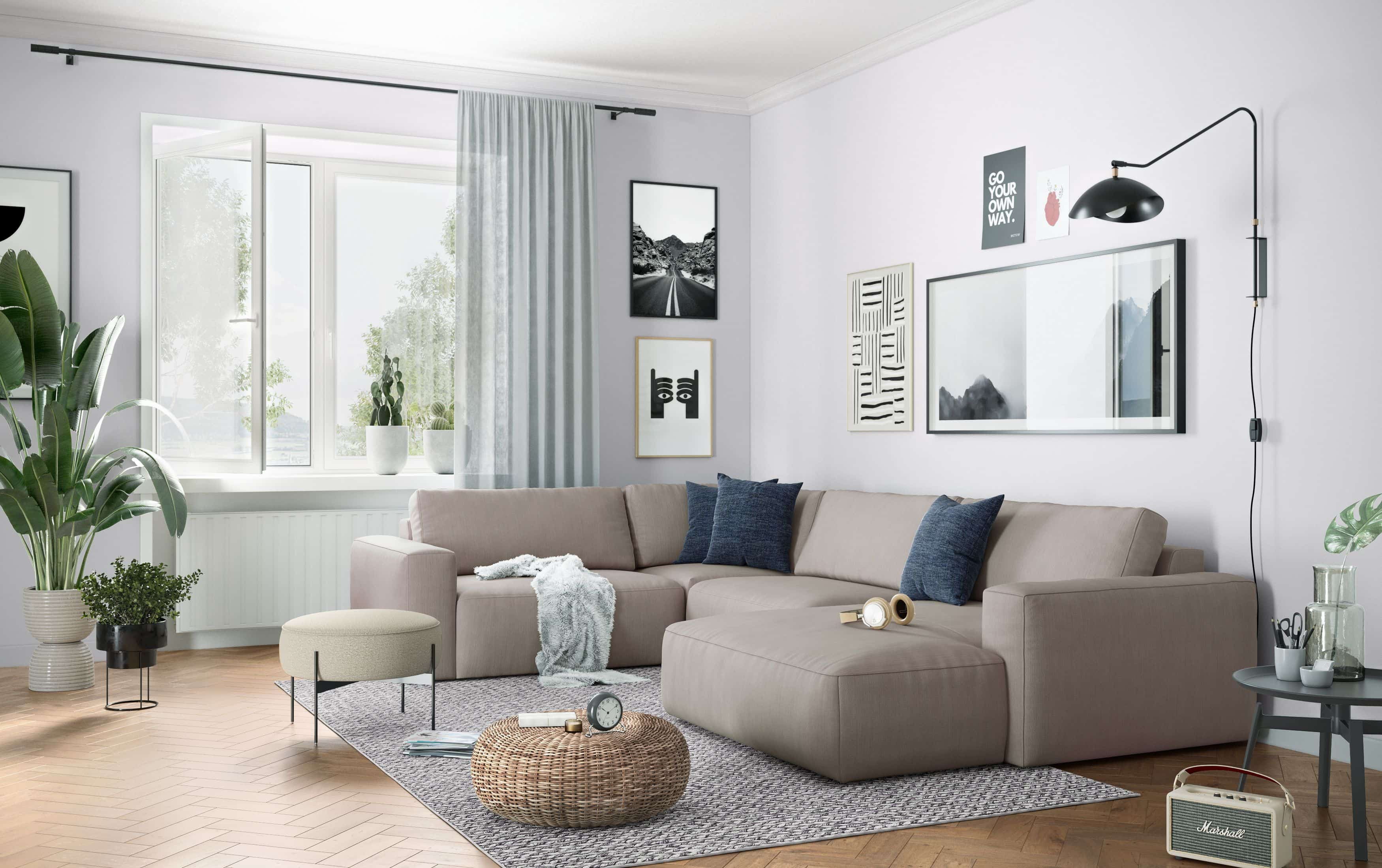 Wohnlandschaft U-Form Lasso - Cotta 