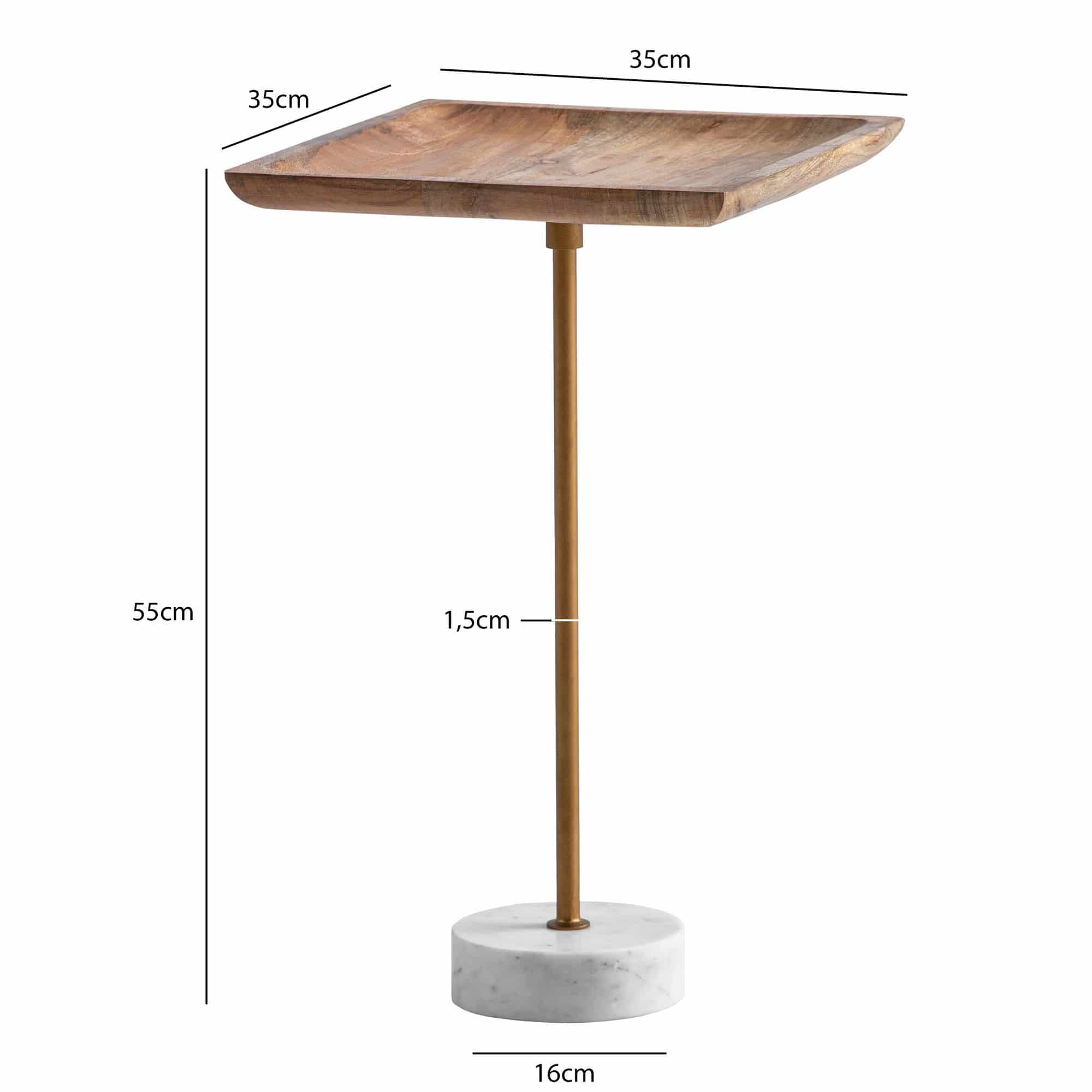 Beistelltisch Mango Massivholz Echter Marmor 35x35x55 cm Anstelltisch Beistelltisch Mango Massivholz Echter Marmor 35x35x55 cm Anstelltisch