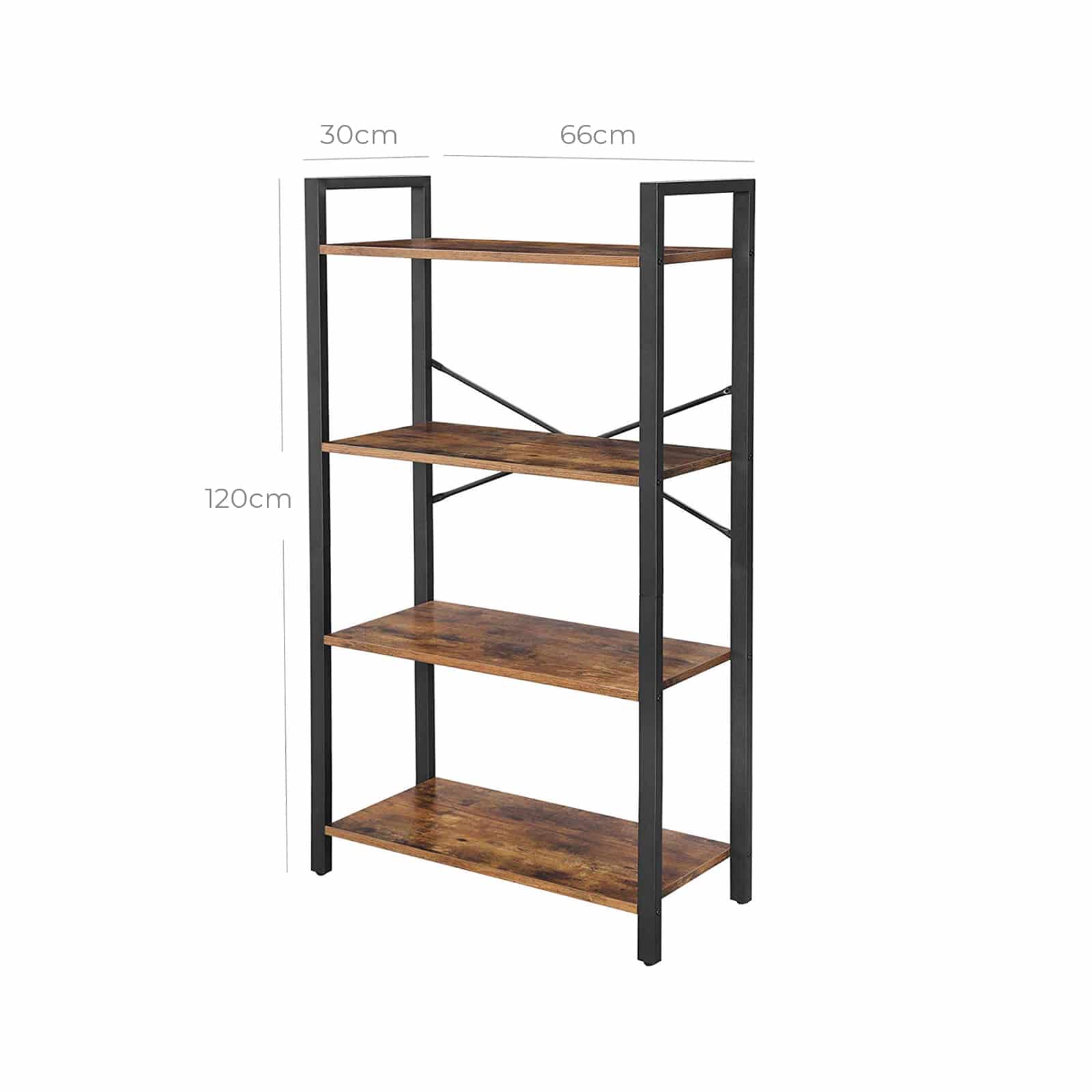 Industrial-Ladder-shelf-Bookcase-LLS60BX-72SsOpdxzopJUW Kleines Bücherregal Industrie-Design