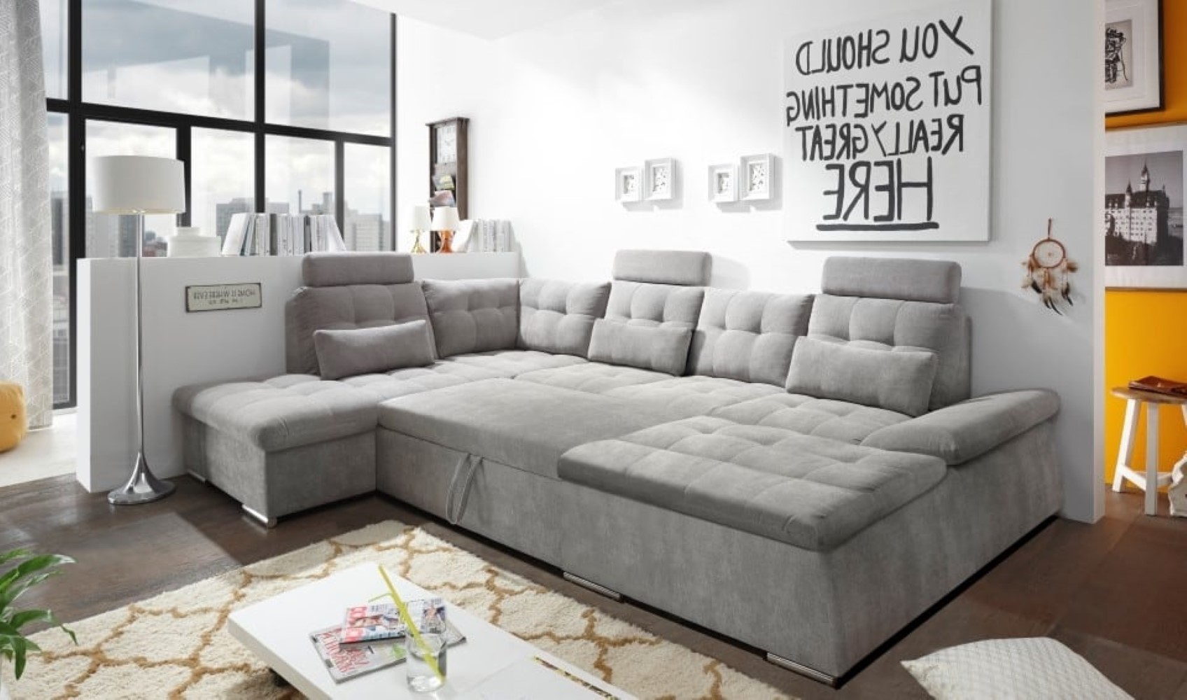 Nalo Wohnlandschaft mit Schlaffunktion – Ihre Entspannungsoase für Zuhause