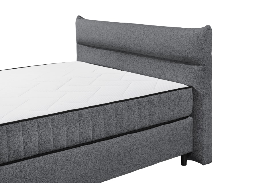 Boxspringbett Vlieland von ED Exciting Farbe Anthrazit Design mit H3/H4 Duo-Matratze 180 x 200 cm Boxspringbett Vlieland von ED Exciting Farbe Anthrazit Design mit H3/H4 Duo-Matratze 180 x 200 cm