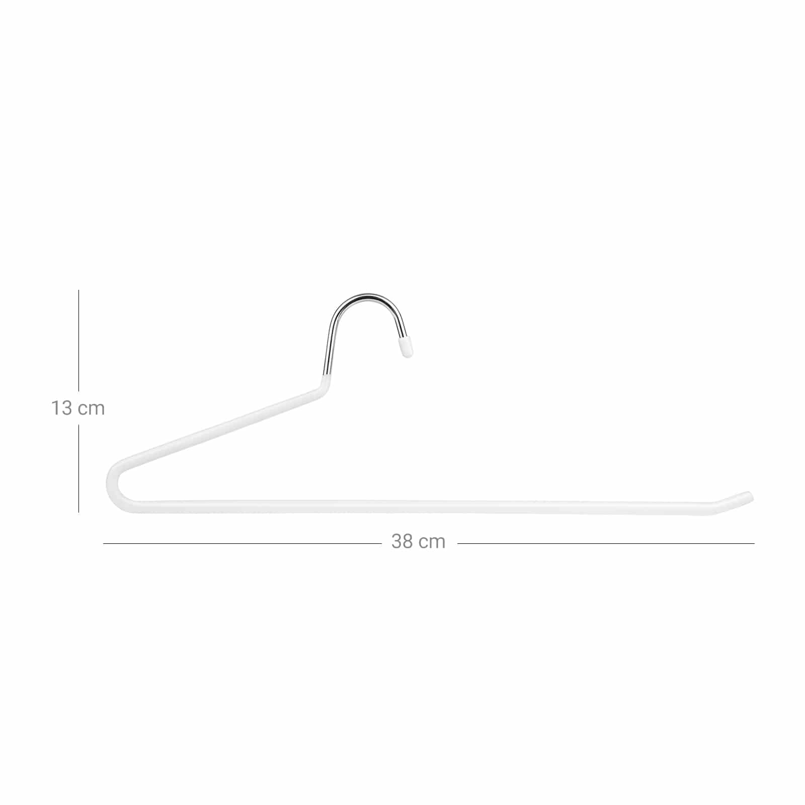 Offene Hosenbügel 20 Stück Weiß-CRI004WT-20 Offene Hosenbügel 20 Stück Weiß-CRI004WT-20