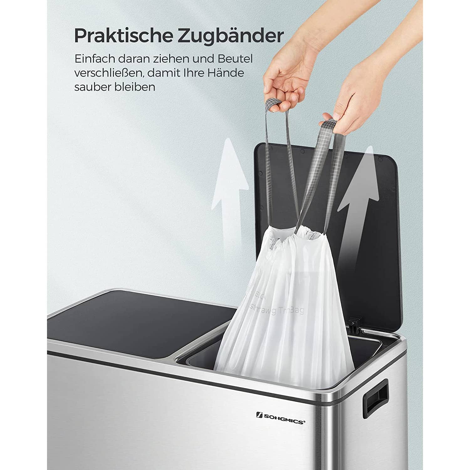 30-Liter-Müllbeutel mit Zugband insgesamt 180 Stück-KRB430A01 30-Liter-Müllbeutel mit Zugband insgesamt 180 Stück-KRB430A01