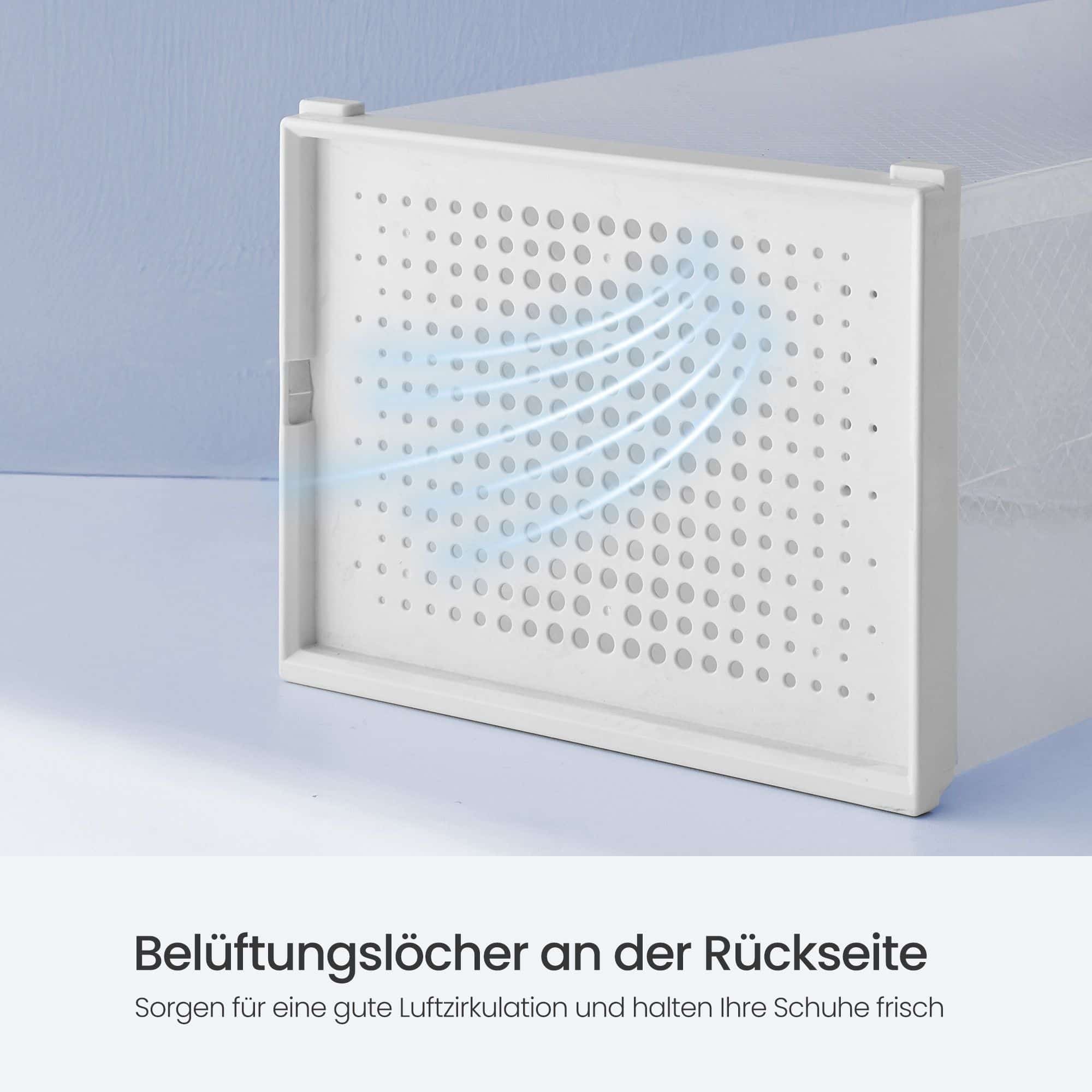 Schuhboxen, 18er Set, Schuh-Organizer aus Kunststoff Schuhboxen, 18er Set, Schuh-Organizer aus Kunststoff