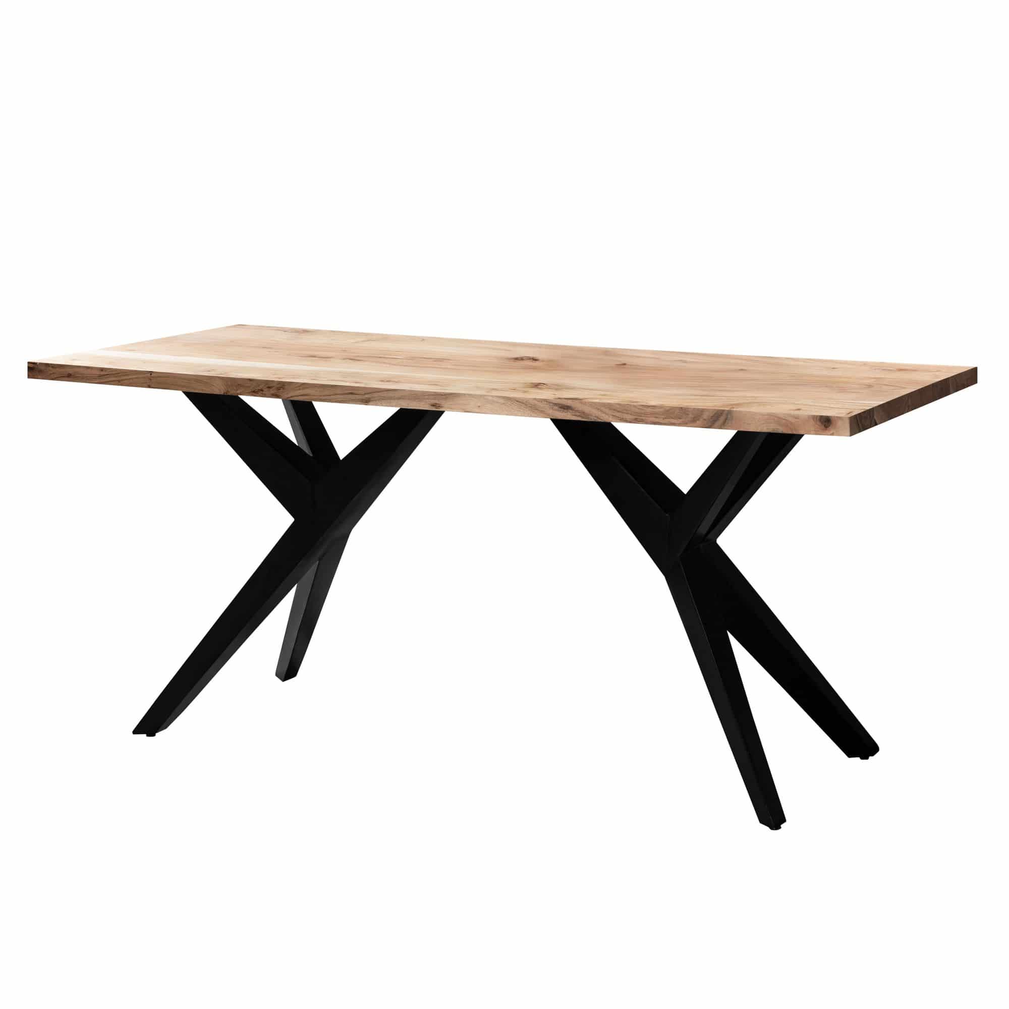 Esszimmertisch 160x80x76 cm Akazie Massivholz Metall Esstisch Loft-Style Esszimmertisch 160x80x76 cm Akazie Massivholz Metall Esstisch Loft-Style