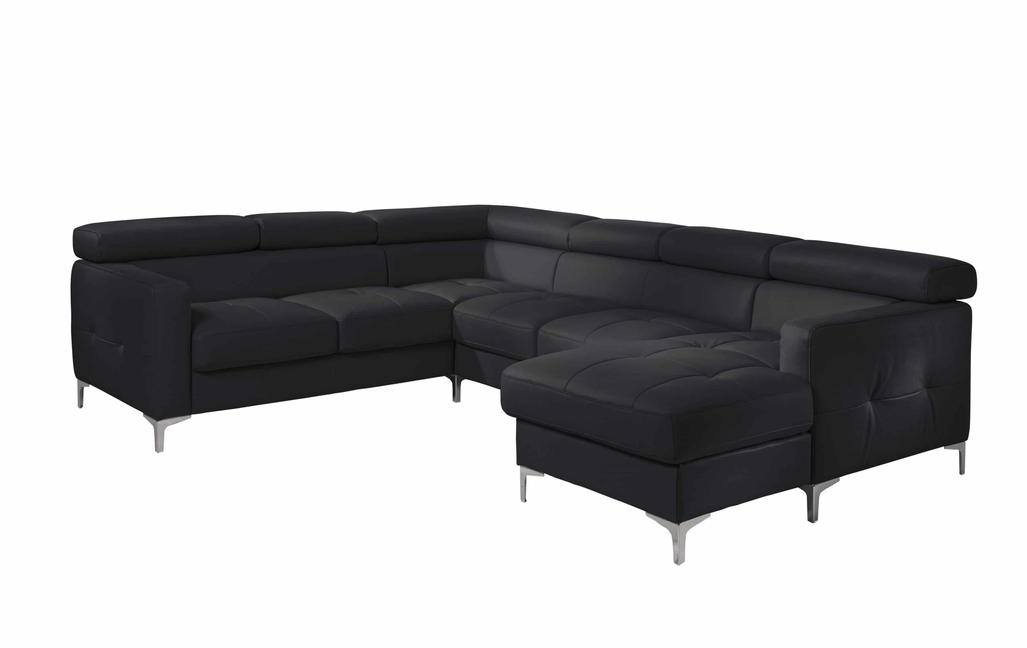 Echtleder Wohnlandschaft Sammy mit Schlaffunktion & Bettkasten - Cotta Echtleder Wohnlandschaft Sammy mit Schlaffunktion & Bettkasten - Cotta