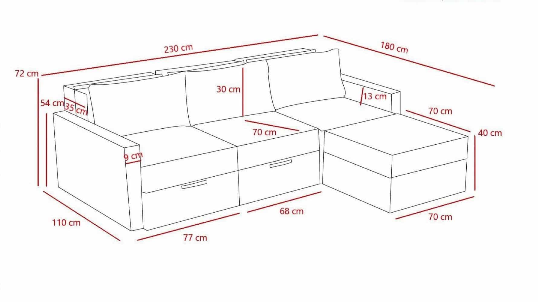 Ecksofa Saros mit Schlaffunktion Ecksofa Saros mit Schlaffunktion