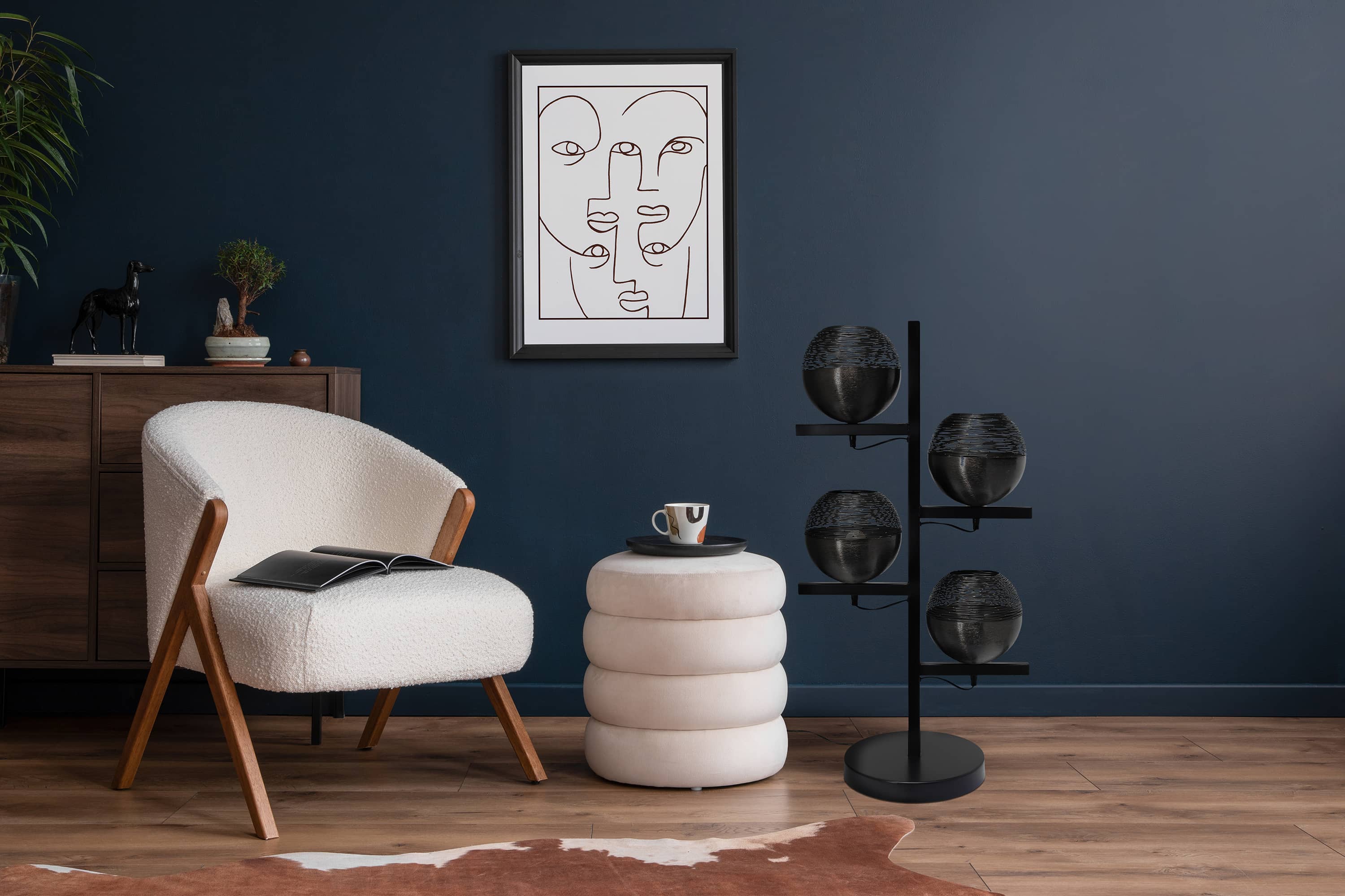 Stehlampe Eclipse 125 Schwarz