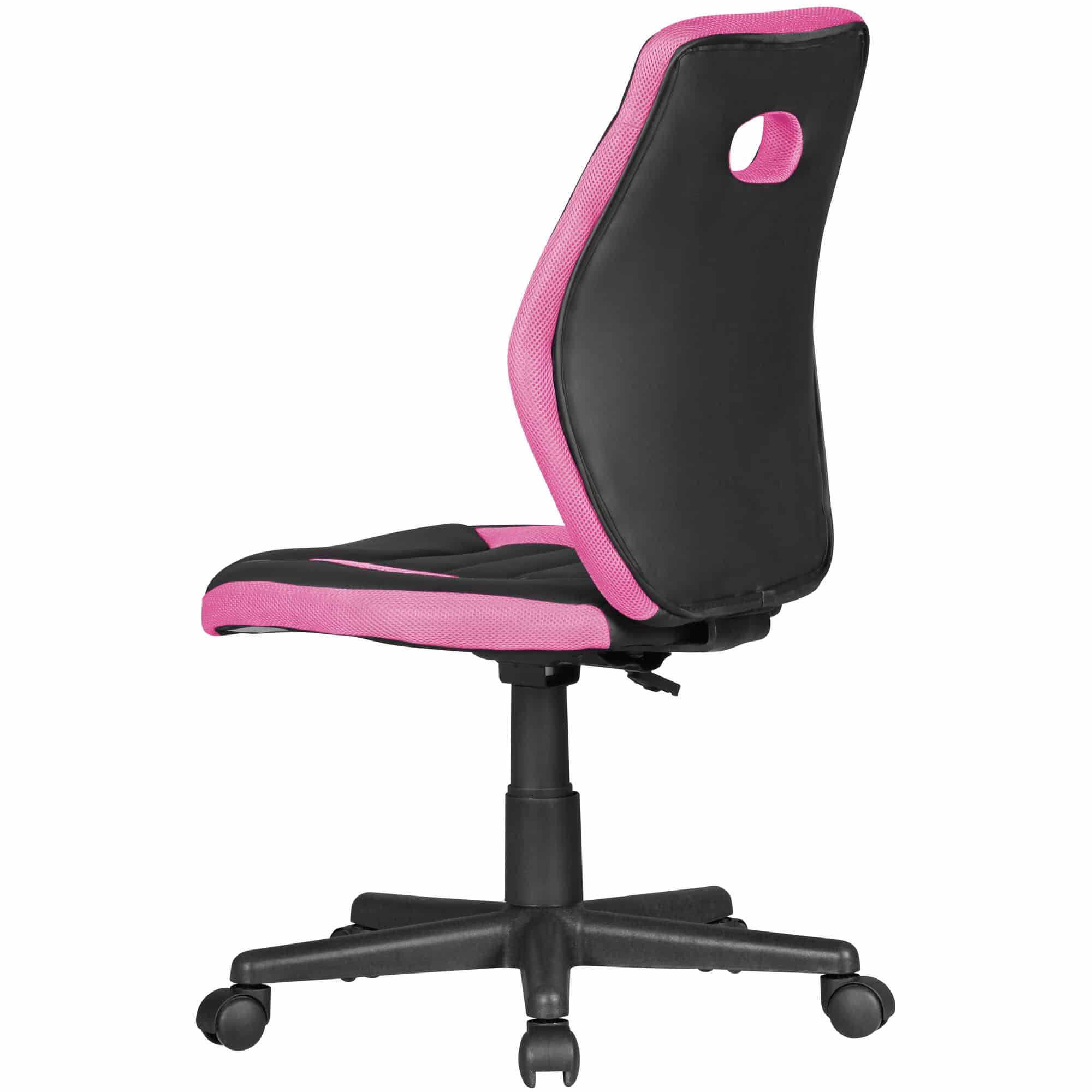 48245-AMSTYLE-Kinderdrehstuhl-LUAN-schwarz-pink-S_4 Kinderdrehstuhl LUAN schwarz/pink für Kinder ab 6 mit Lehne