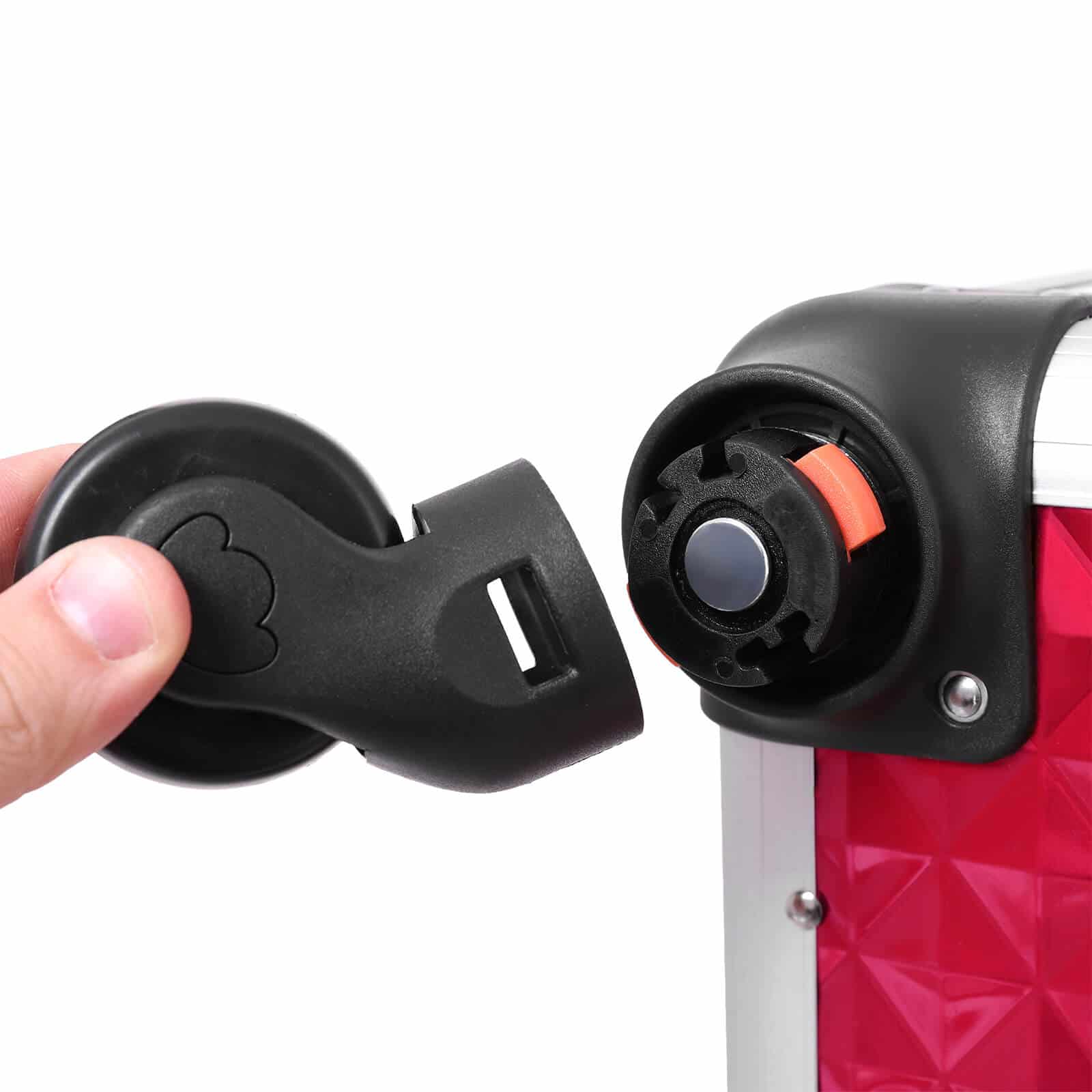 Kosmetik-Trolley 2 Schubladen Knallrot-JHZ08RD