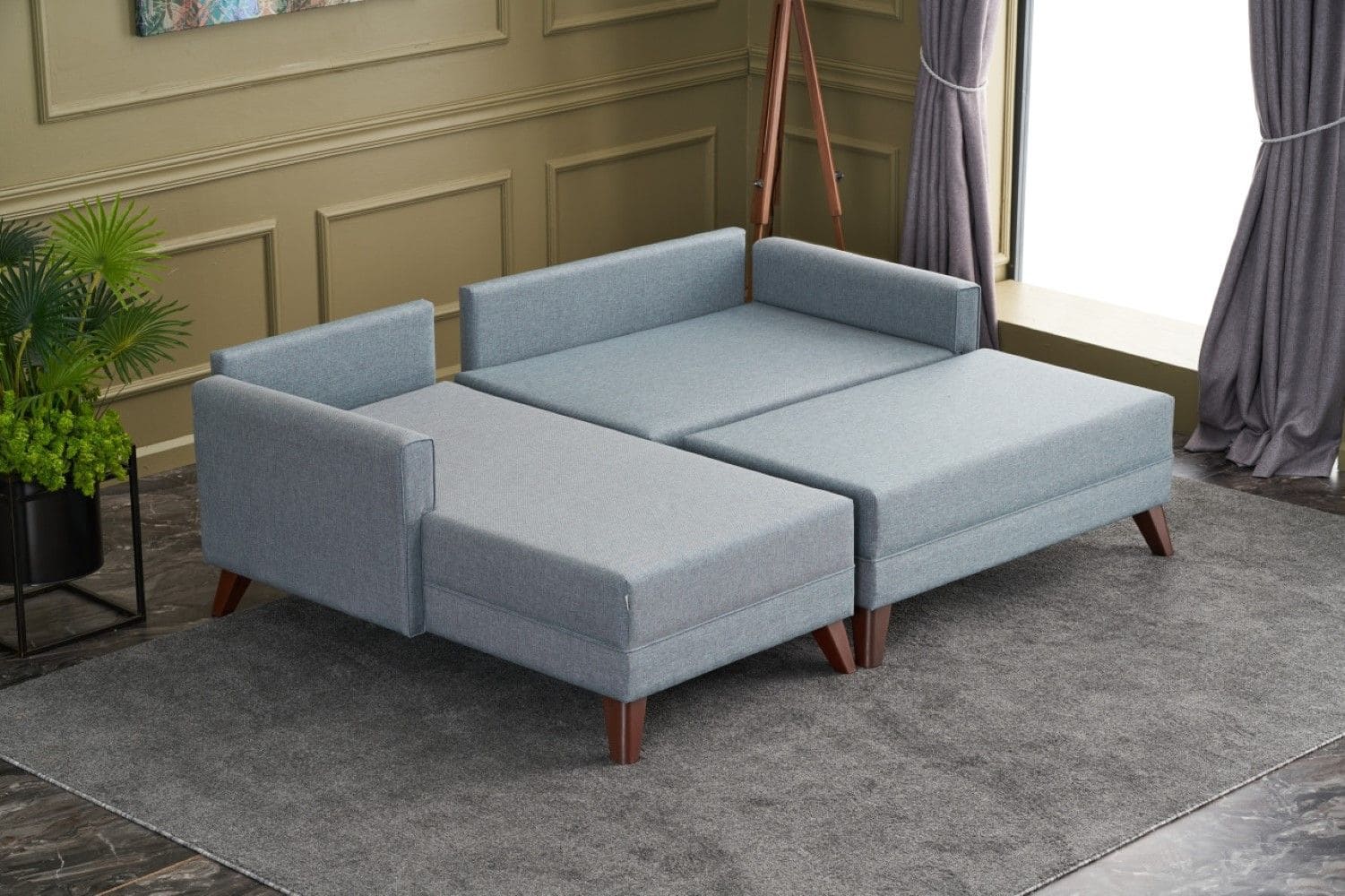 Kleines Bella Ecksofa mit Hocker – Die perfekte Lösung für kleine Räume Kleines Bella Ecksofa mit Hocker – Die perfekte Lösung für kleine Räume