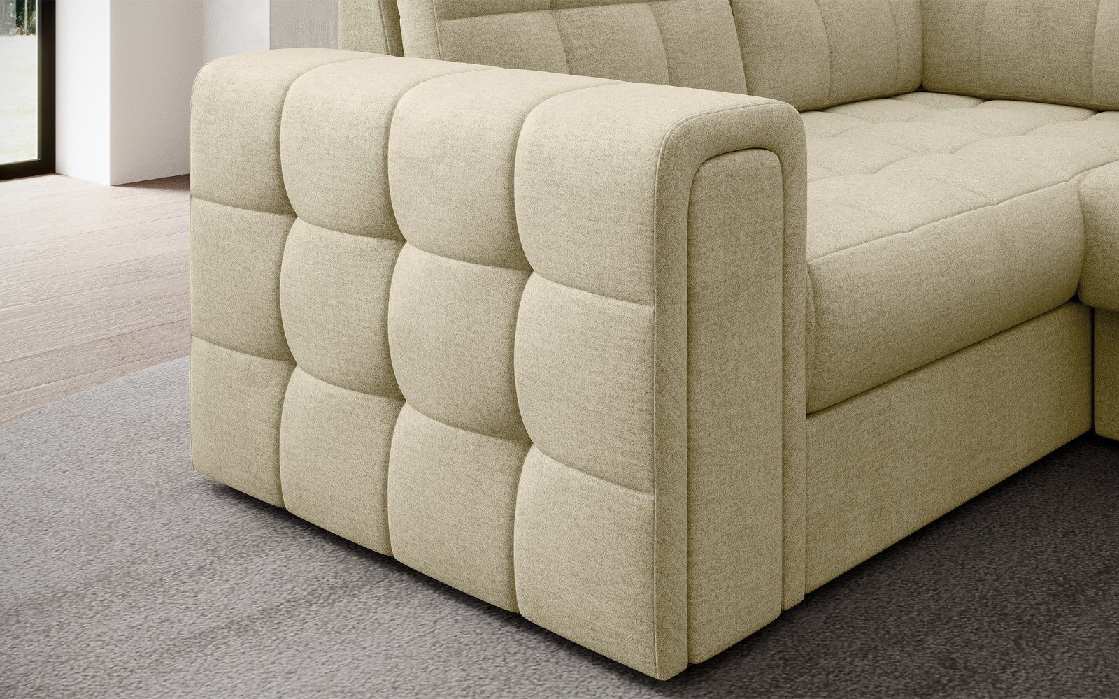 Wohnlandschaft Blewett Monolith mit Schlaffunktion von Eltap Wohnlandschaft Blewett Monolith mit Schlaffunktion von Eltap