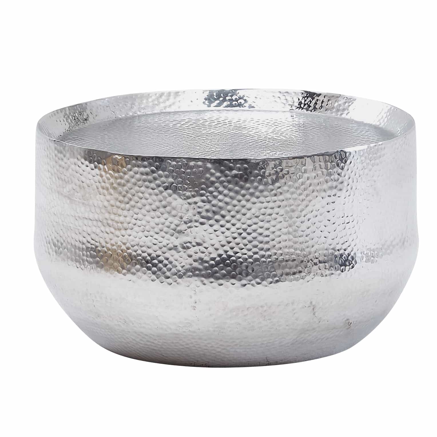 63442-WOHNLING-Couchtisch-Aluminum-Silber-60x60x35-cm-WL6-453-WL6-453_6 Couchtisch Aluminium Silber 60x60x35 cm Wohnzimmertisch Hammerschlag