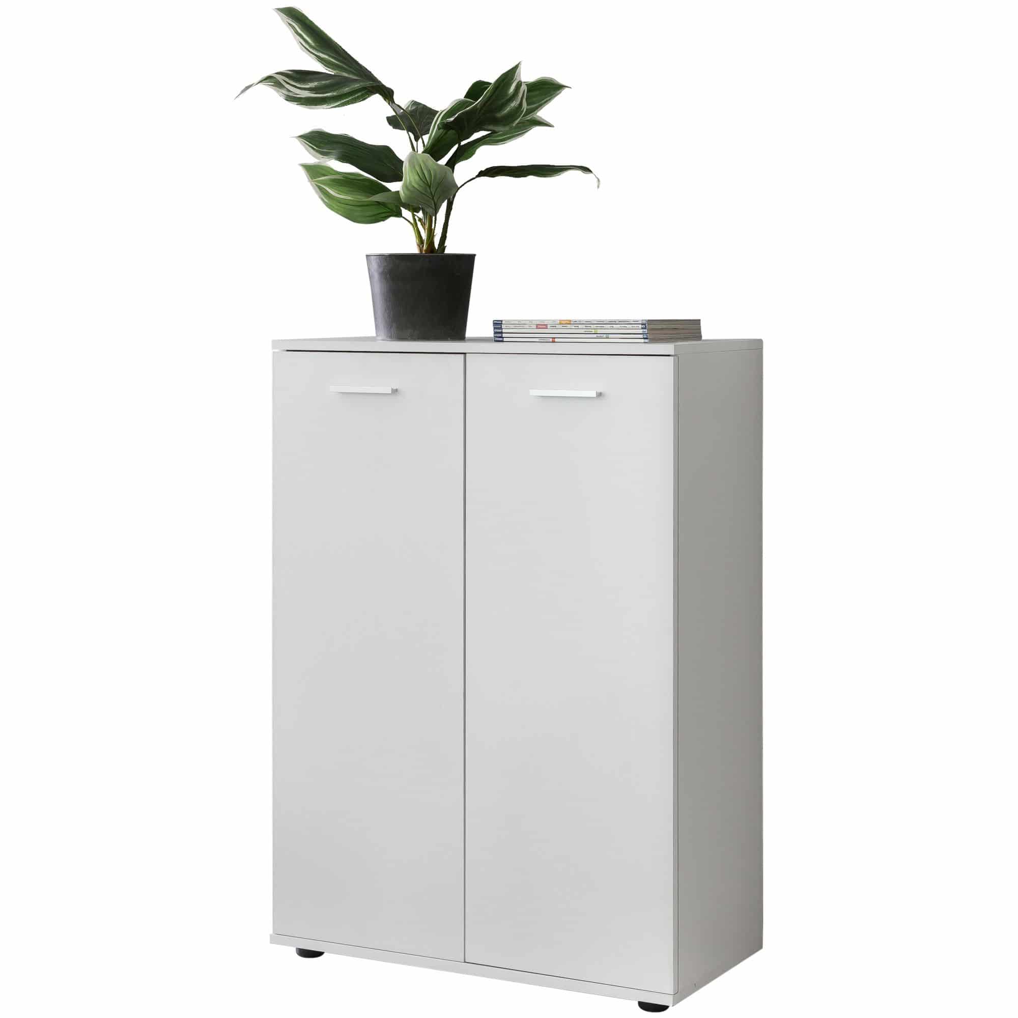45905-WOHNLING-Kommode-SVENJA-mit-2-Tueren-71x104x35cm-Mehrzweckschrank-Holz-Weiss-Flurschrank-hell-modern-Schrank-klein-Anrichte-Sideboard-matt-Kommodenschrank-Flurmoebel-kommo_1 Kommode mit 2 Türen 71x104x35cm Mehrzweckschrank Holz Weiß