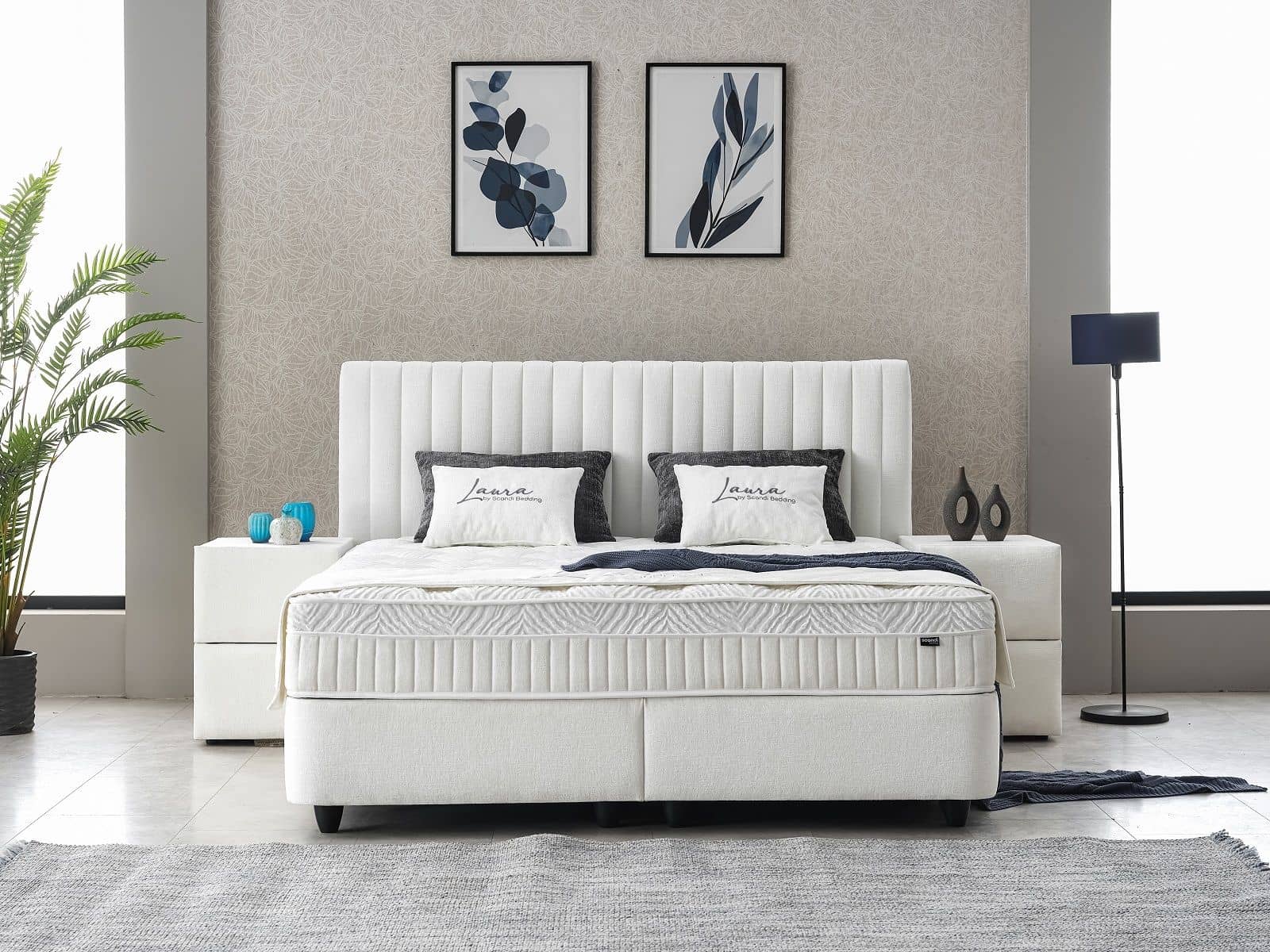 Boxspringbett Laura | verschiedene Größen wählbar| Creme – ABC Bedding mit Teddy-Stoff & Stauraum Boxspringbett Laura | verschiedene Größen wählbar| Creme – ABC Bedding mit Teddy-Stoff & Stauraum