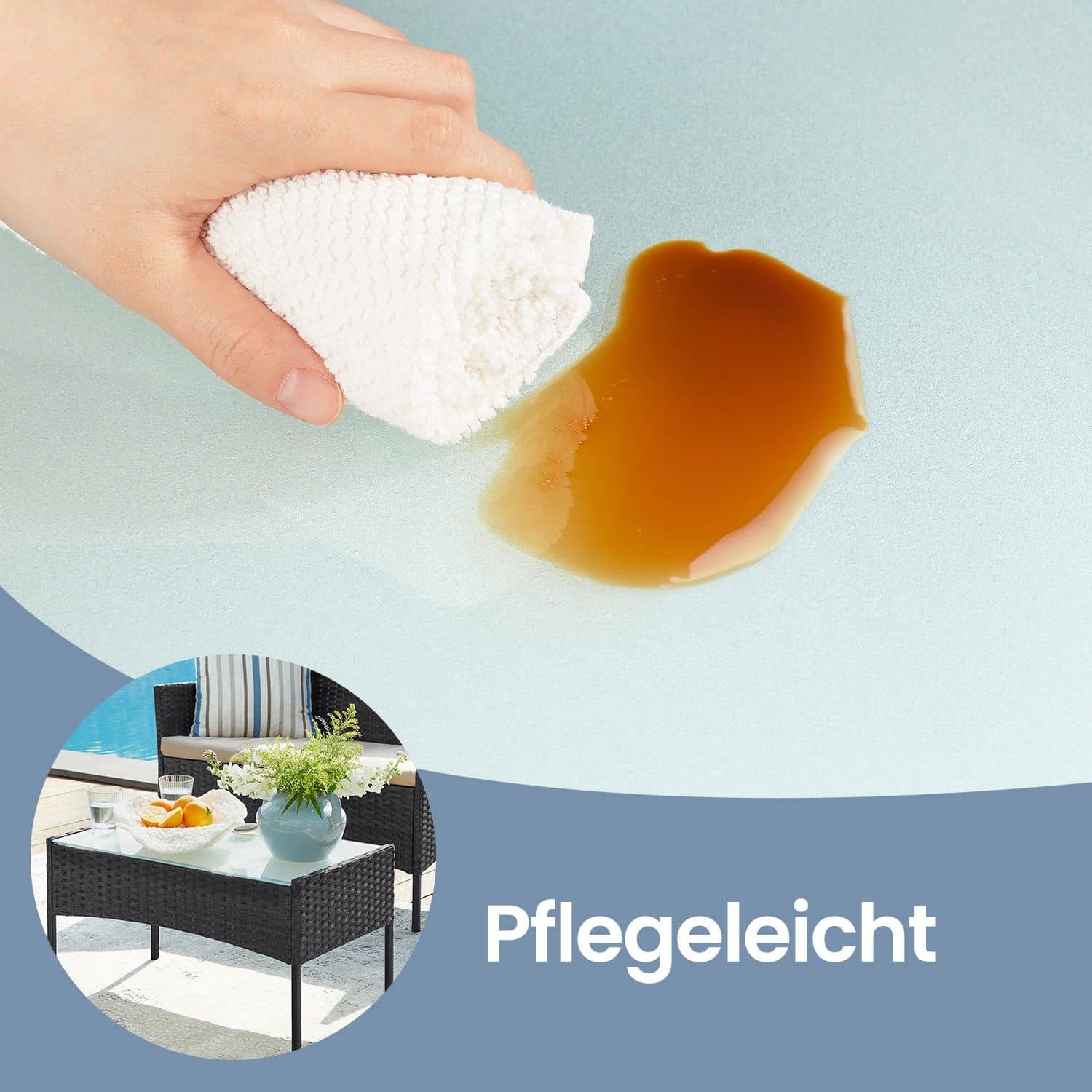 Balkonmöbel, Gartenmöbel-Set, aus PE-Polyrattan Balkonmöbel, Gartenmöbel-Set, aus PE-Polyrattan