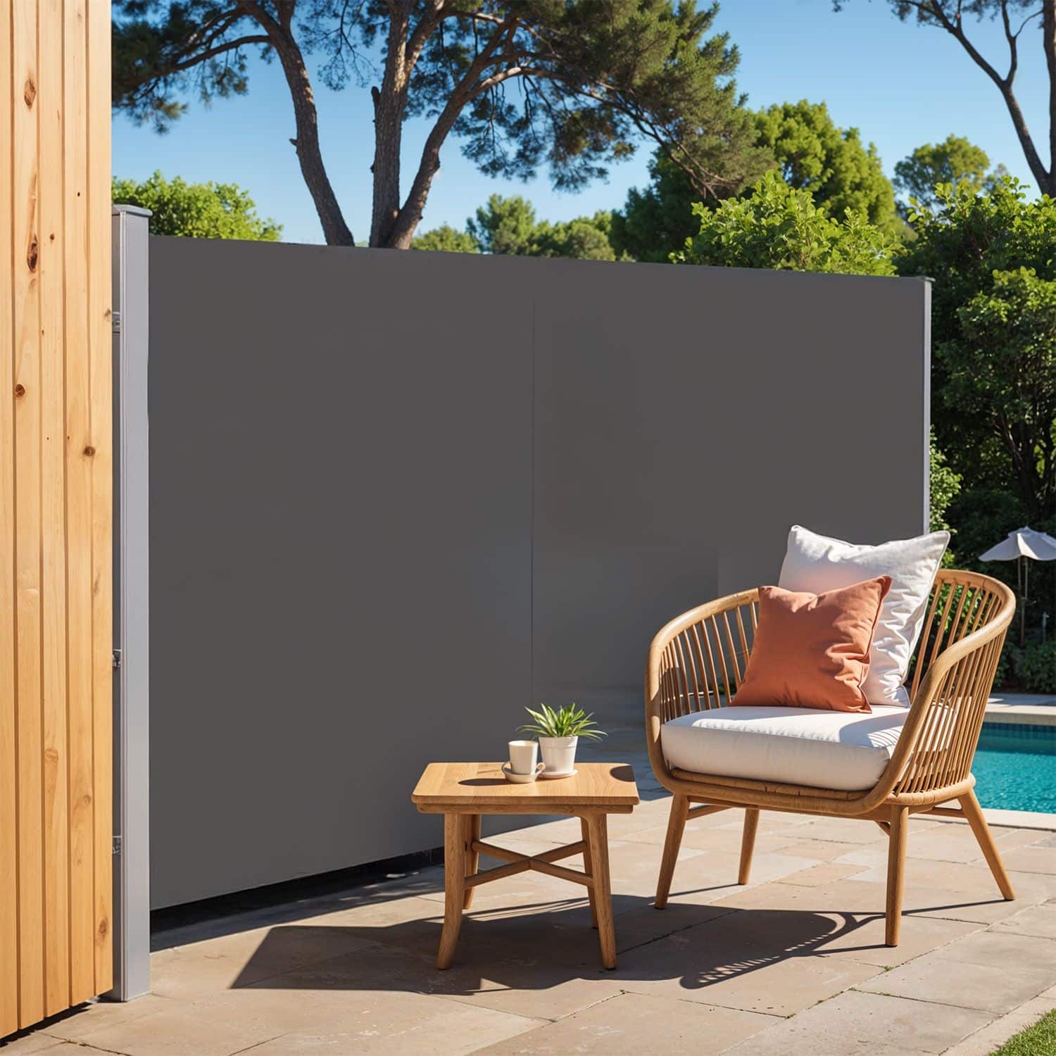 Senkrechtmarkise, ausziehbar, 3