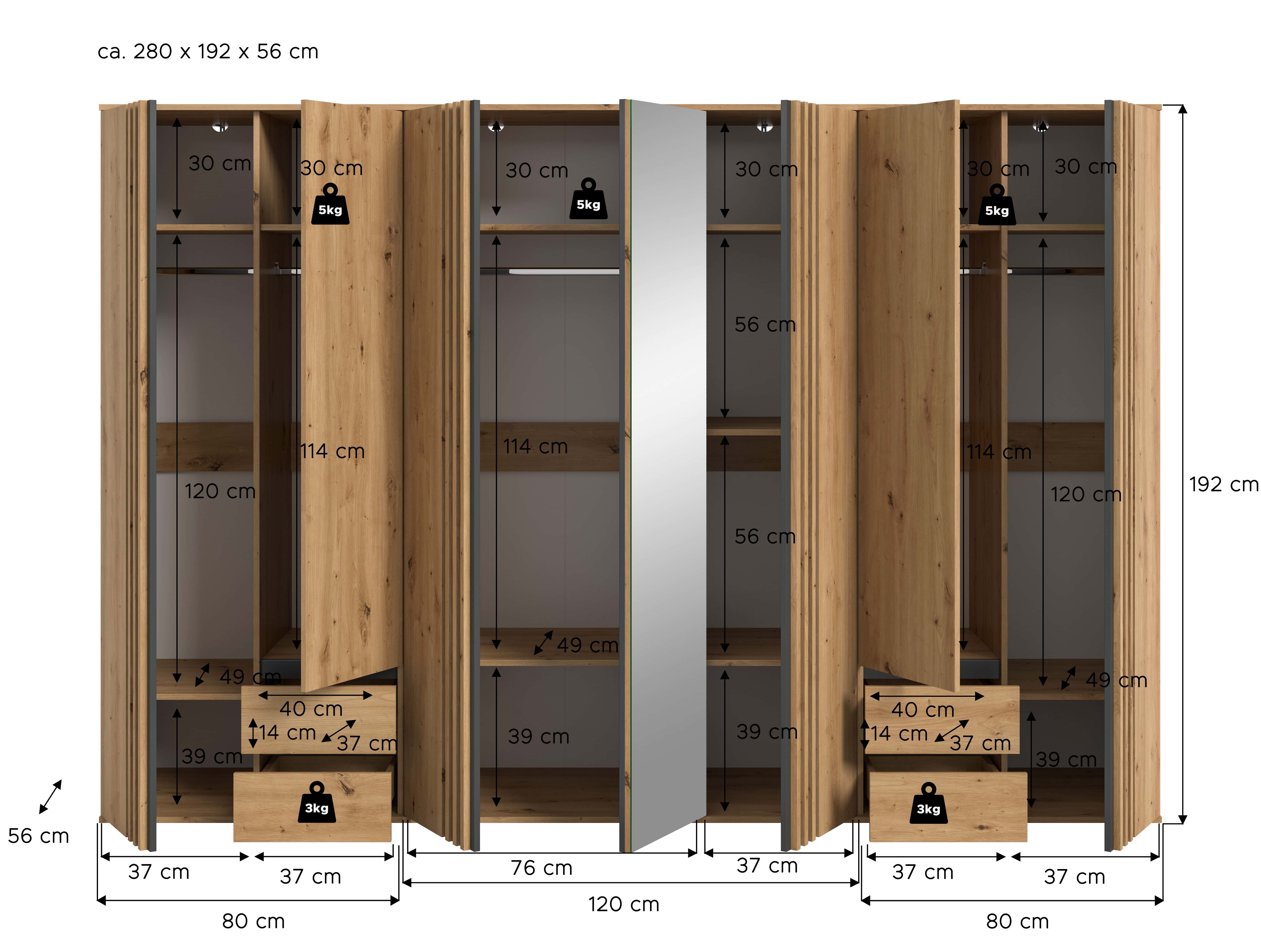 Tofta Kleiderschrankkombination
