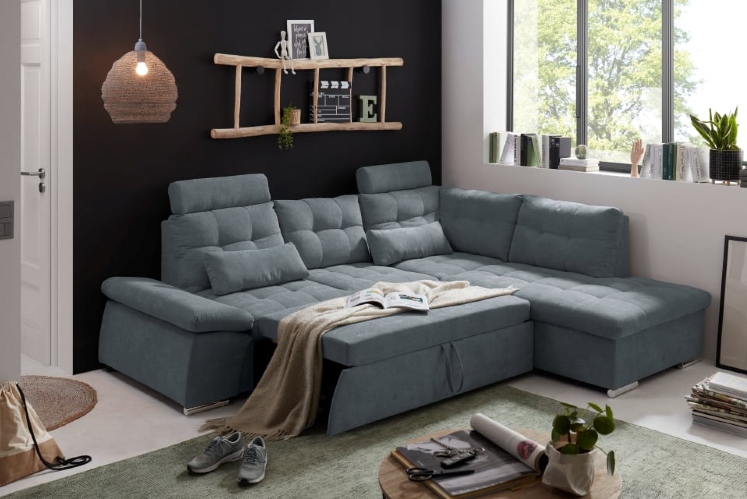 Nalo-2F-Rec_Uran-04-anthrazit_Milieu_Fkt Exklusive Eleganz: Anthrazitfarbenes Nalo Schlafsofa von ED Exciting Design
