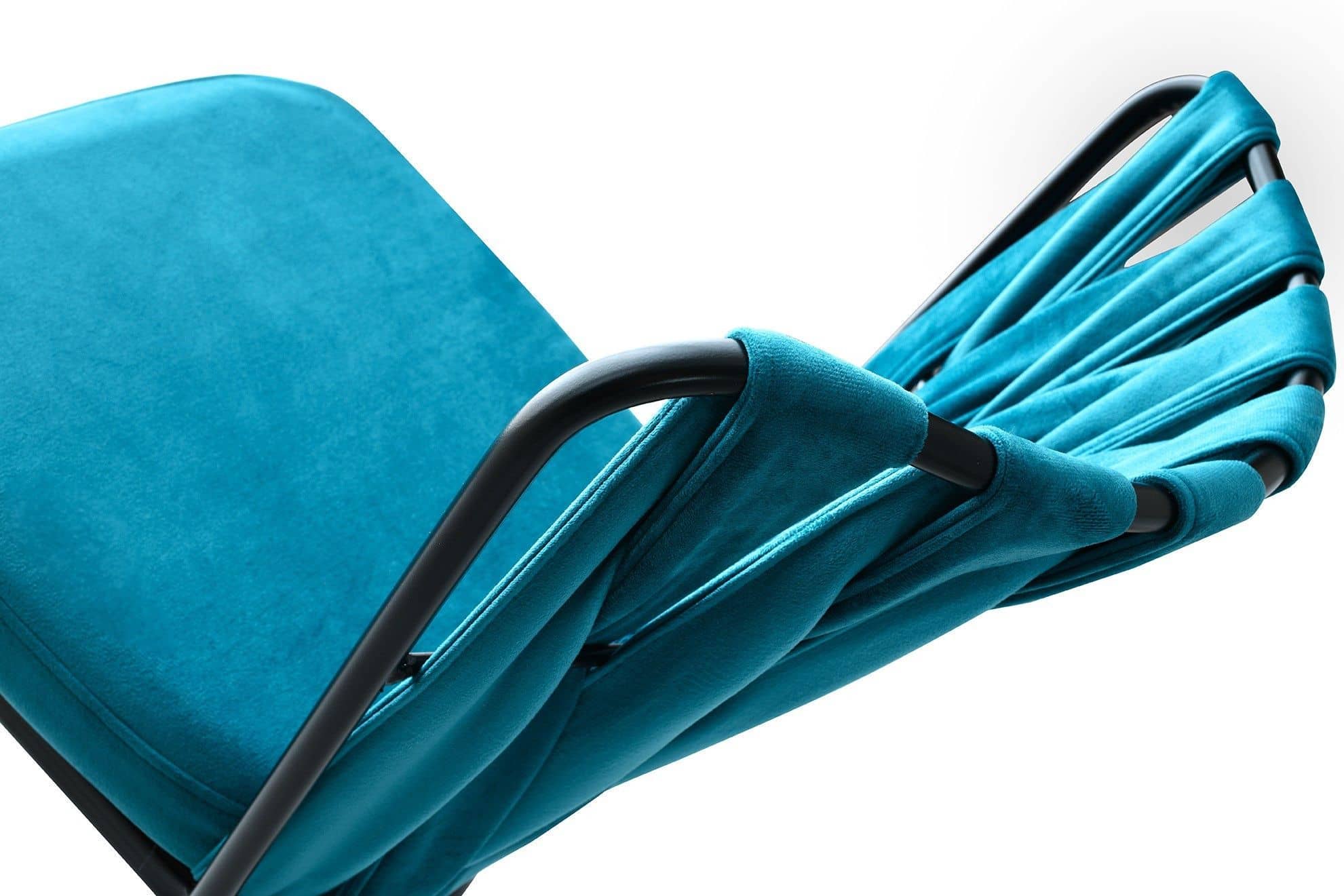 Kusakli - 228 V4 - blau, schwarz - 4er Set Esszimmerstühle