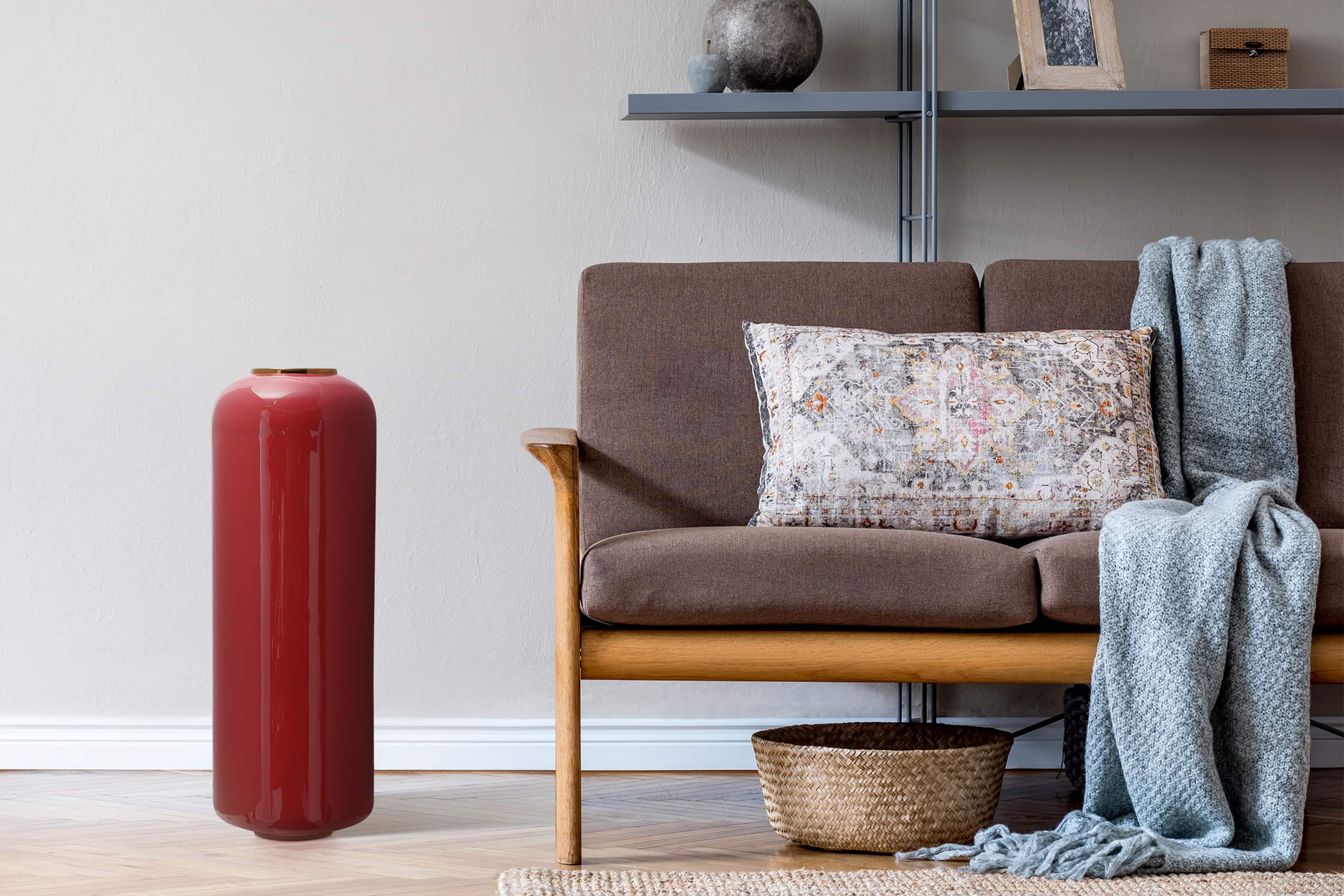 Bodenvase Art Deco 195 Puderrosa / Gold