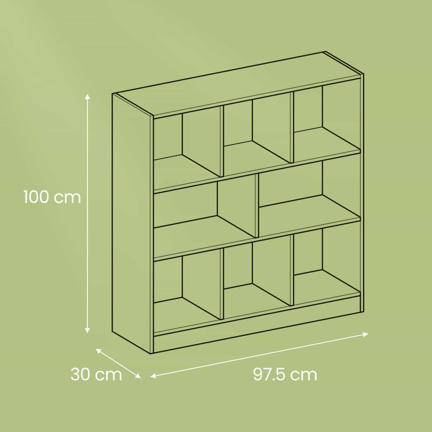 Bücherregal 8 Fächer Weiß Bücherregal 8 Fächer Weiß