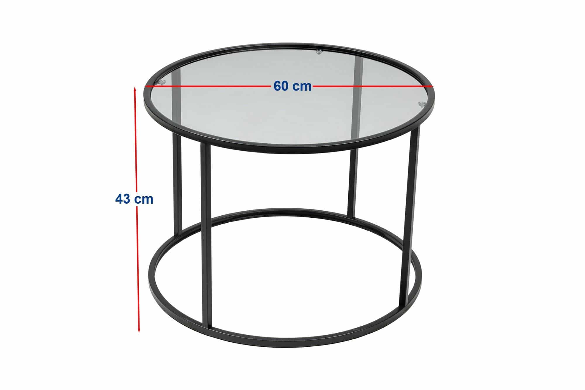 Startis - schwarz 60 - Couchtisch