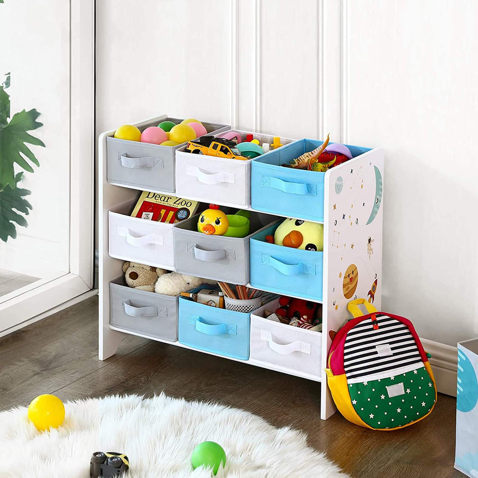 Kinderzimmerregal für Spielzeug-B34GKR33WT Kinderzimmerregal für Spielzeug-B34GKR33WT