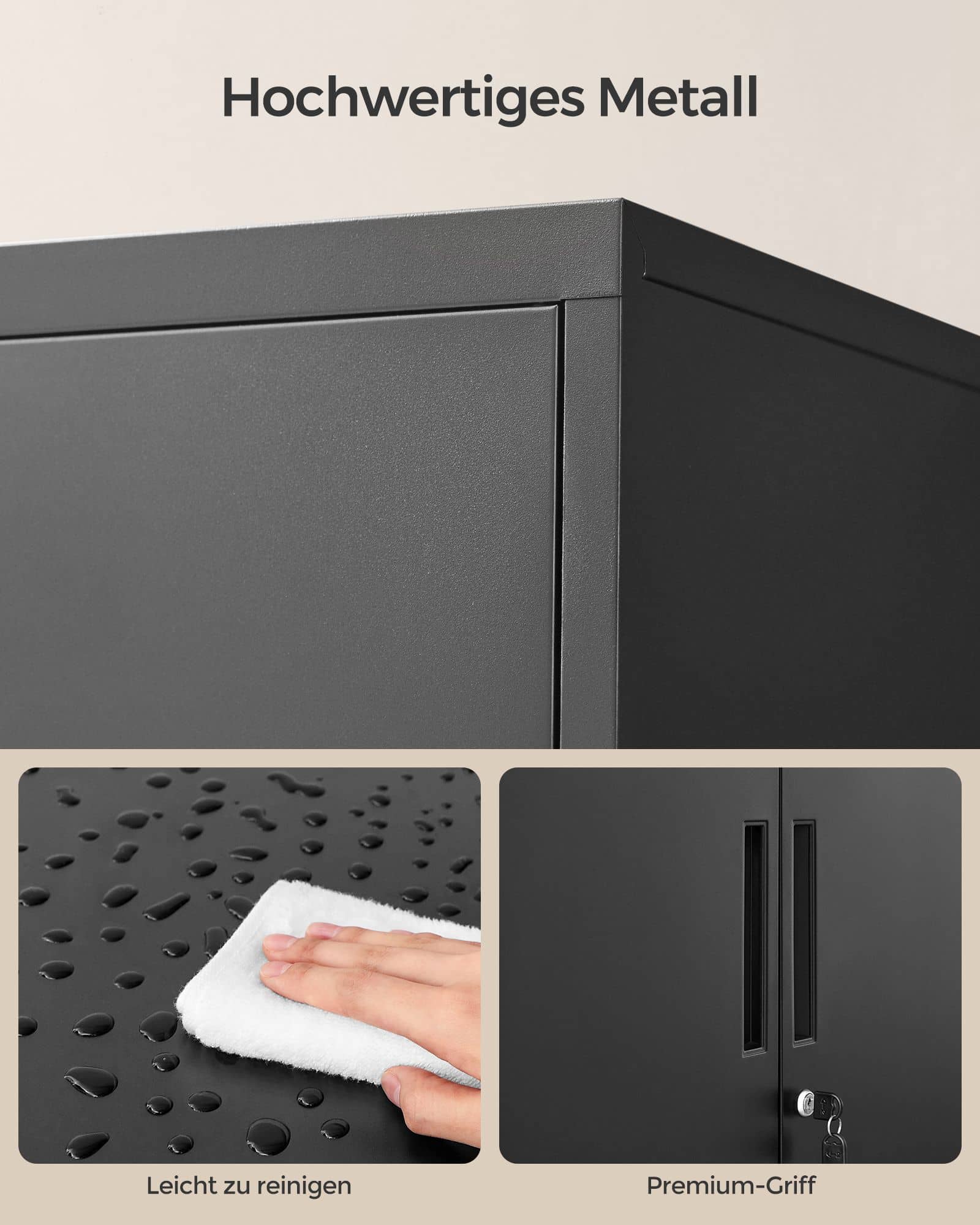 Aktenschrank mit 2 Türen aus Stahl Aktenschrank mit 2 Türen aus Stahl