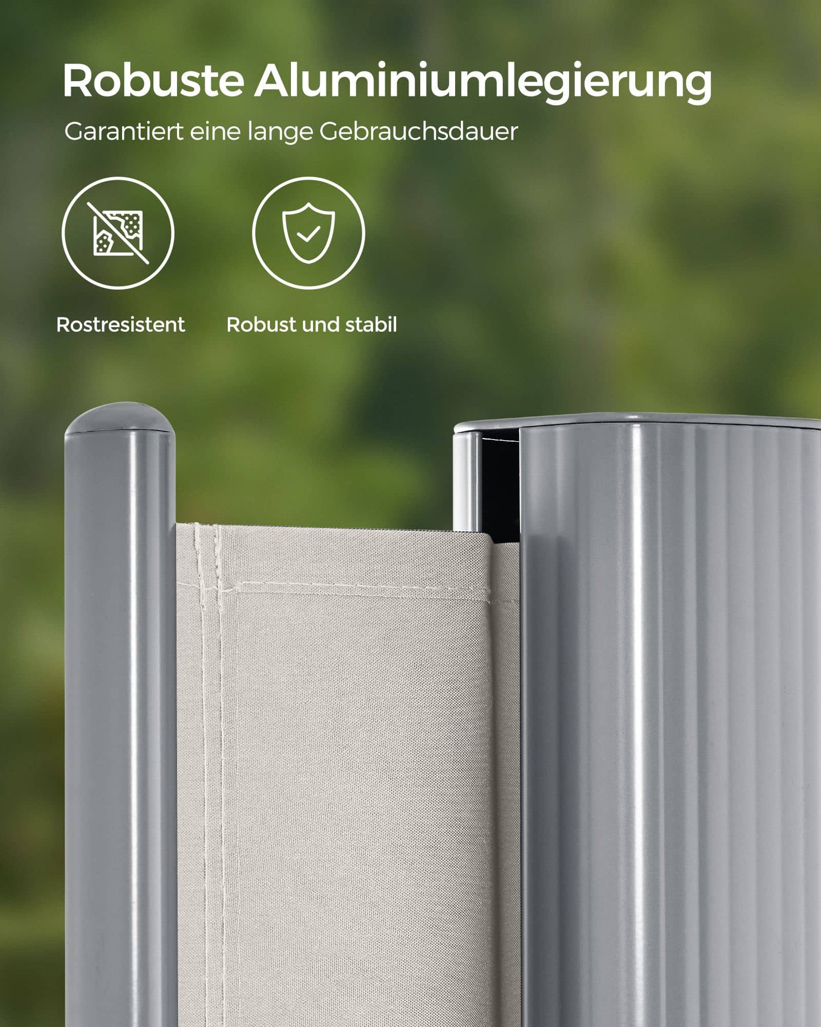 Seitenmarkise 200 x 350 cm Beige-GSA205E Seitenmarkise 200 x 350 cm Beige-GSA205E