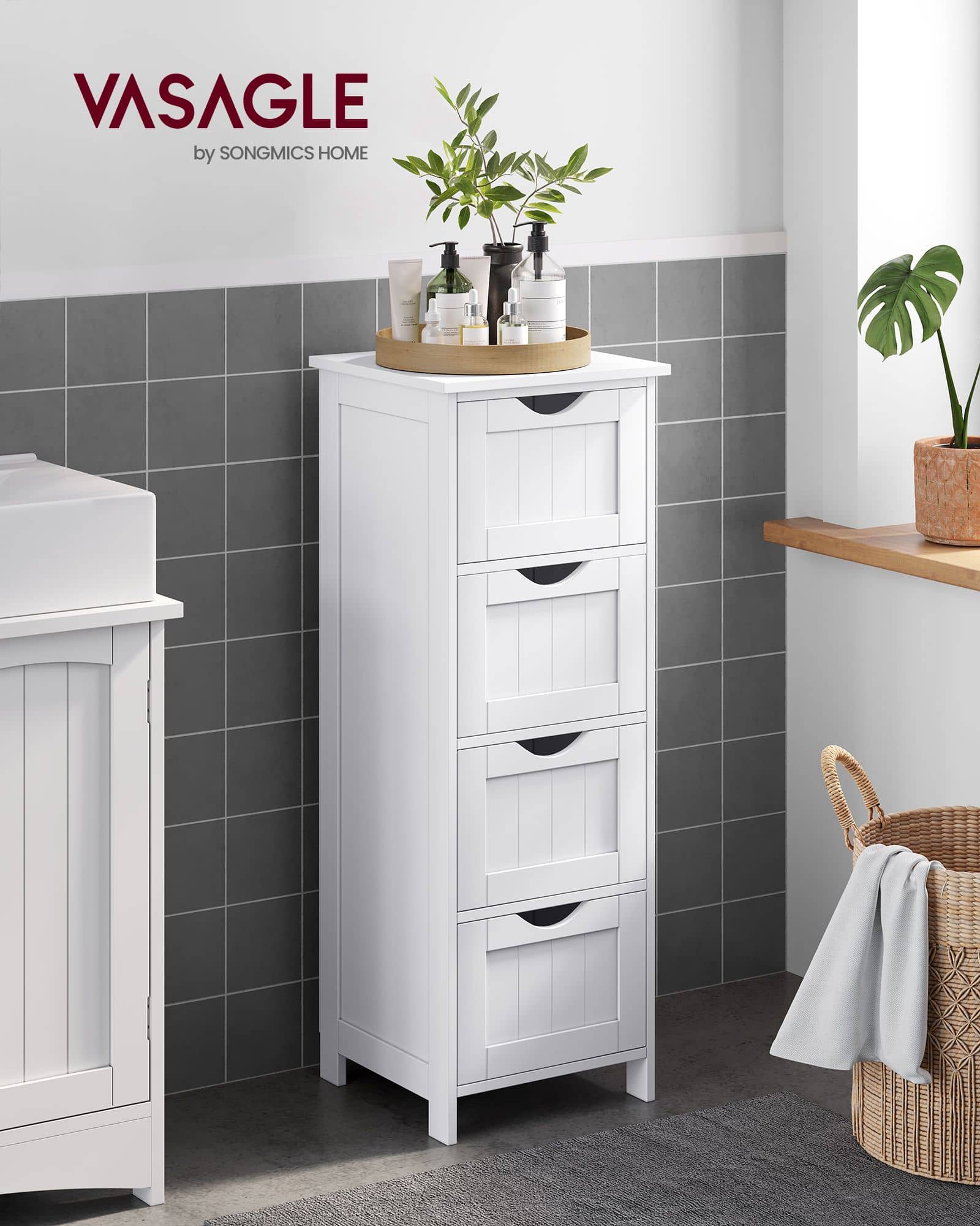Landhausstil Beistellschrank-B34LHC40W Landhausstil Beistellschrank-B34LHC40W