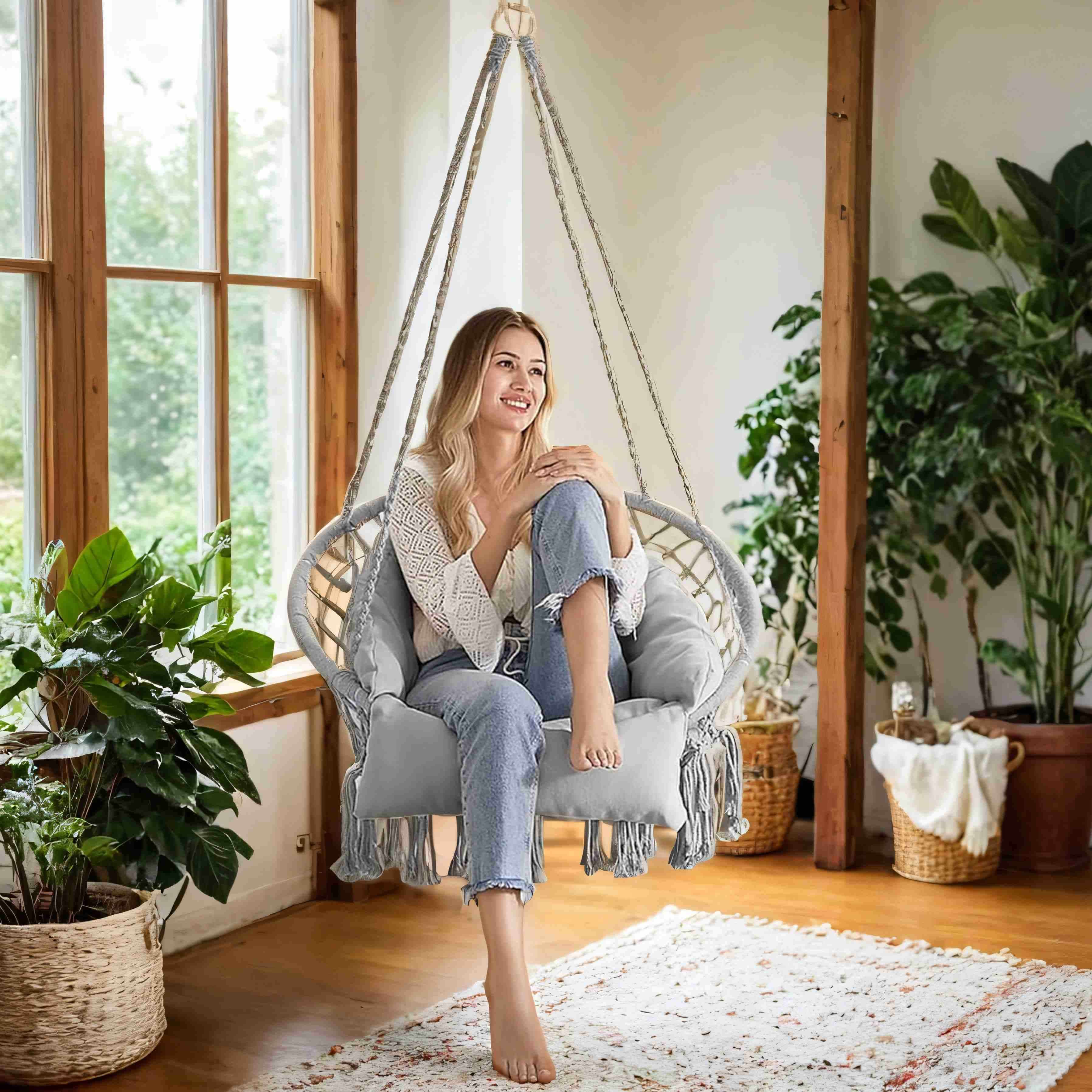 Hängesessel, bis 120 kg belastbar, Hängeschaukel, Hängesessel, bis 120 kg belastbar, Hängeschaukel,