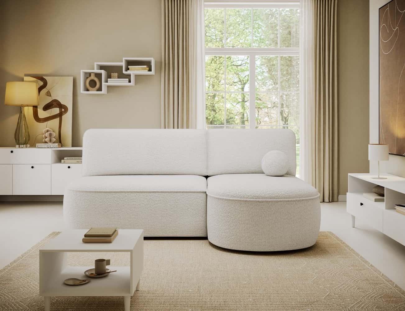 Ecksofa Livosa mit Schlaffunktion & Bettkasten | Eltap | Royal