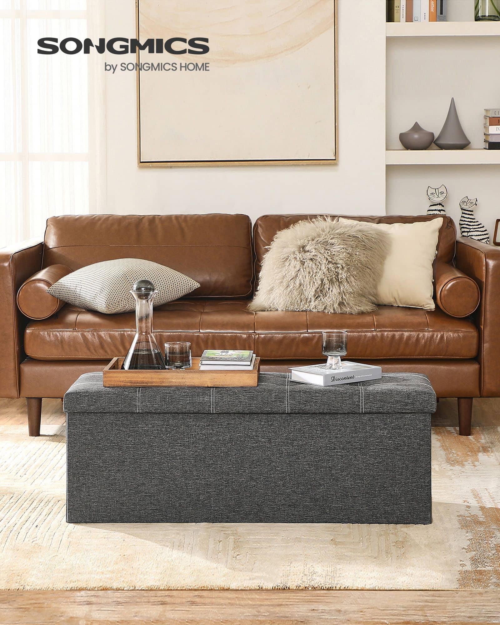 Sitzbank mit Stauraum für Schlafzimmer dunkelgrau-B34LSF077G04 Sitzbank mit Stauraum für Schlafzimmer dunkelgrau-B34LSF077G04
