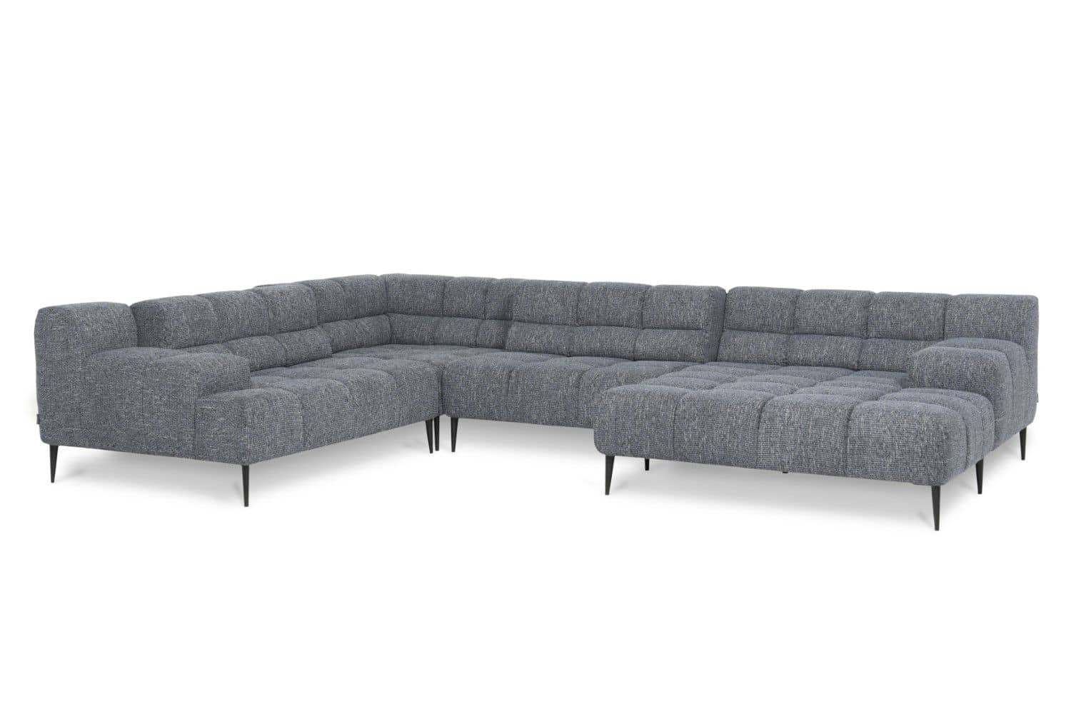 Wohnlandschaft Liam von designwerk – moderne Flachgewebe-Wohnlandschaft mit Sitztiefenverstellung