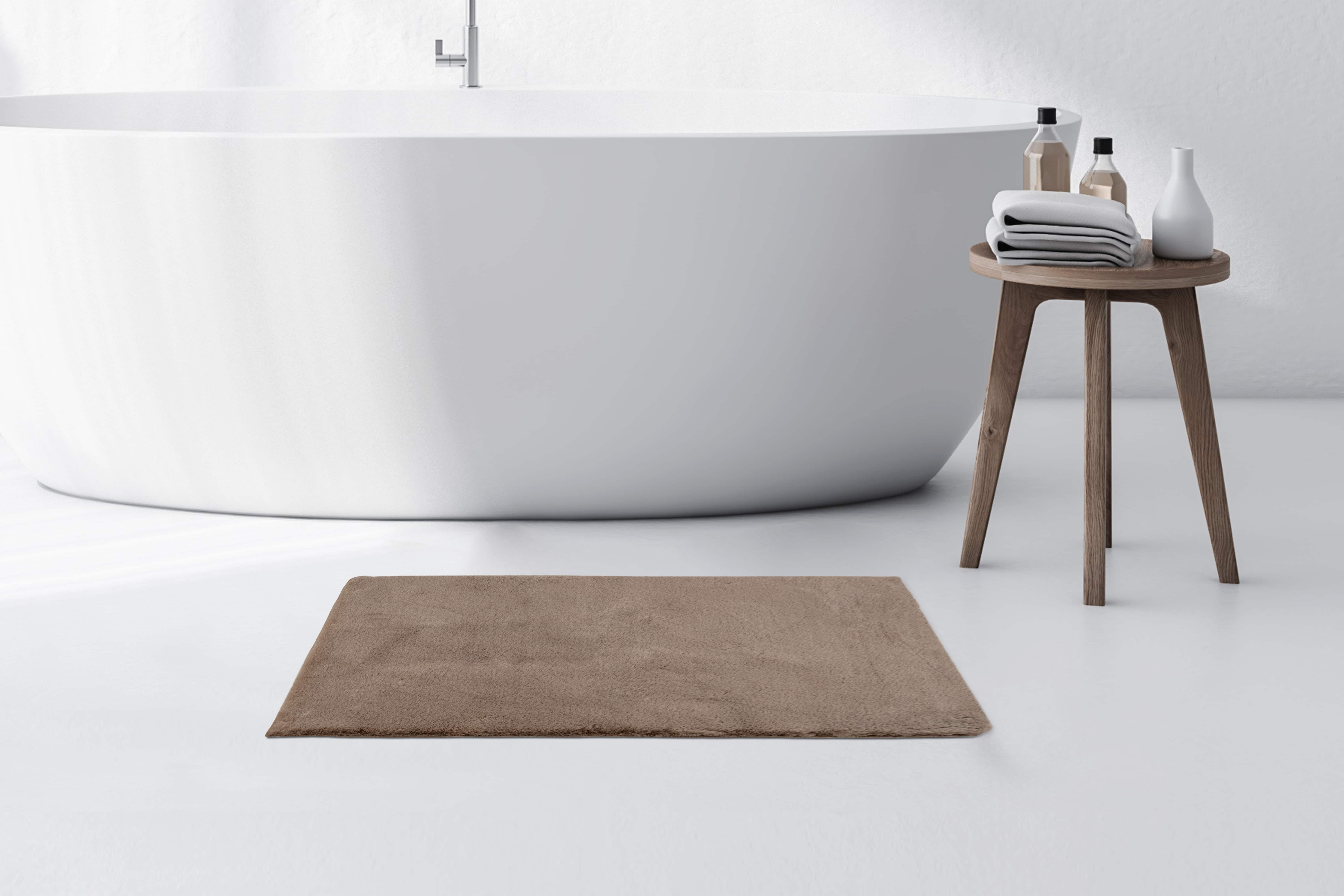 Badematte Rabbit Light 225 Dunkelbeige Ø 100cm RUND Badematte Rabbit Light 225 Dunkelbeige Ø 100cm RUND