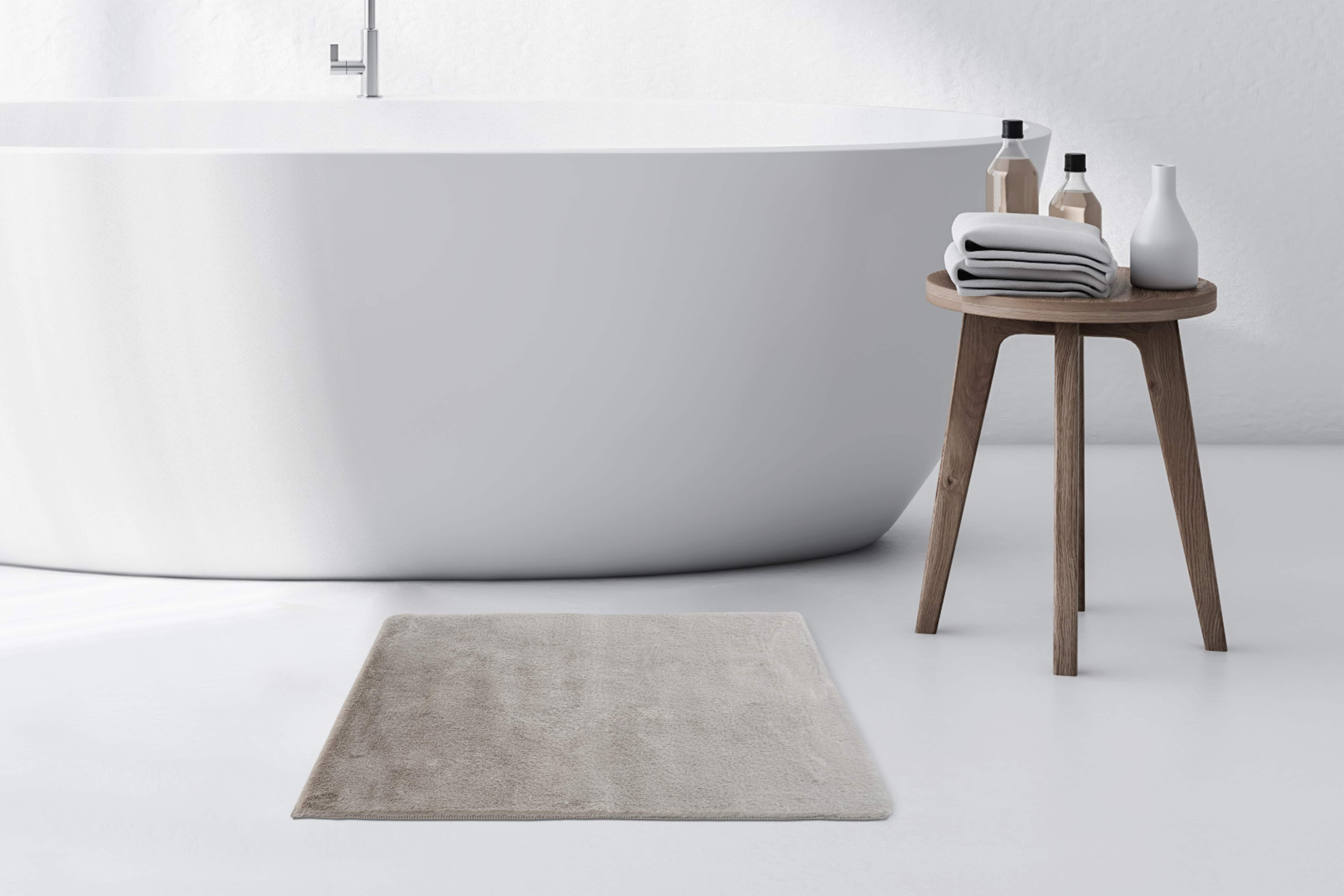 Badematte Rabbit Light 325 Hellgrau Ø 100cm RUND Badematte Rabbit Light 325 Hellgrau Ø 100cm RUND