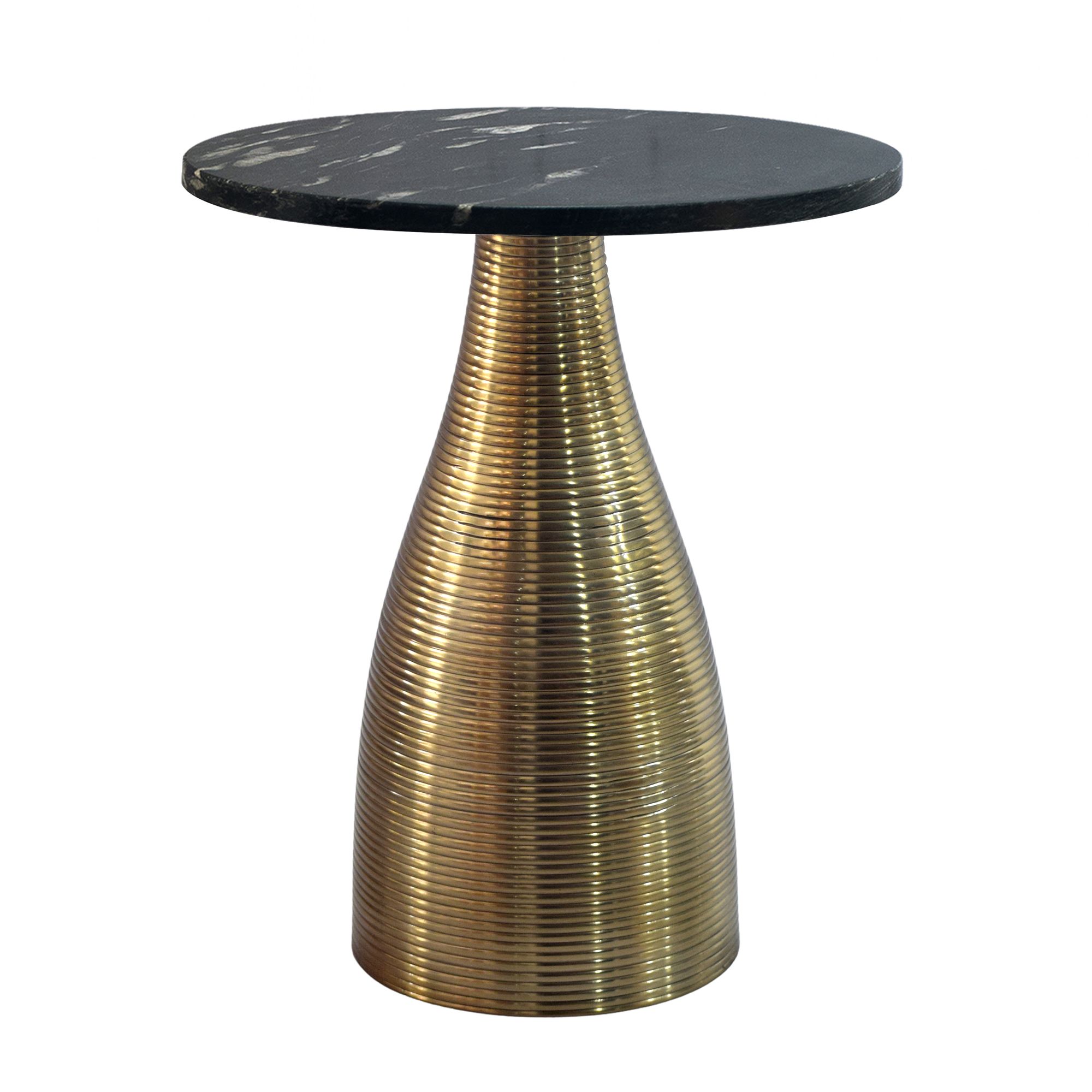 Beistelltisch Rund 40cm Gold mit Massiver Marmorplatte Schwarz - Wohnzimmertisch Naturstein Anstelltisch - Sofatisch Design Metall Couchtisch - Wohnzimmer Tisch Modern Handmade Beistelltisch Rund 40cm Gold mit Massiver Marmorplatte Schwarz - Wohnzimmertisch Naturstein Anstelltisch - Sofatisch Design Metall Couchtisch - Wohnzimmer Tisch Modern Handmade