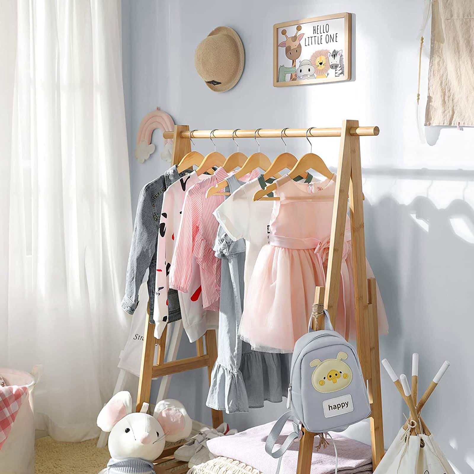 Kinderkleiderbügel aus Massivholz 10er Set-CRW006N01 Kinderkleiderbügel aus Massivholz 10er Set-CRW006N01