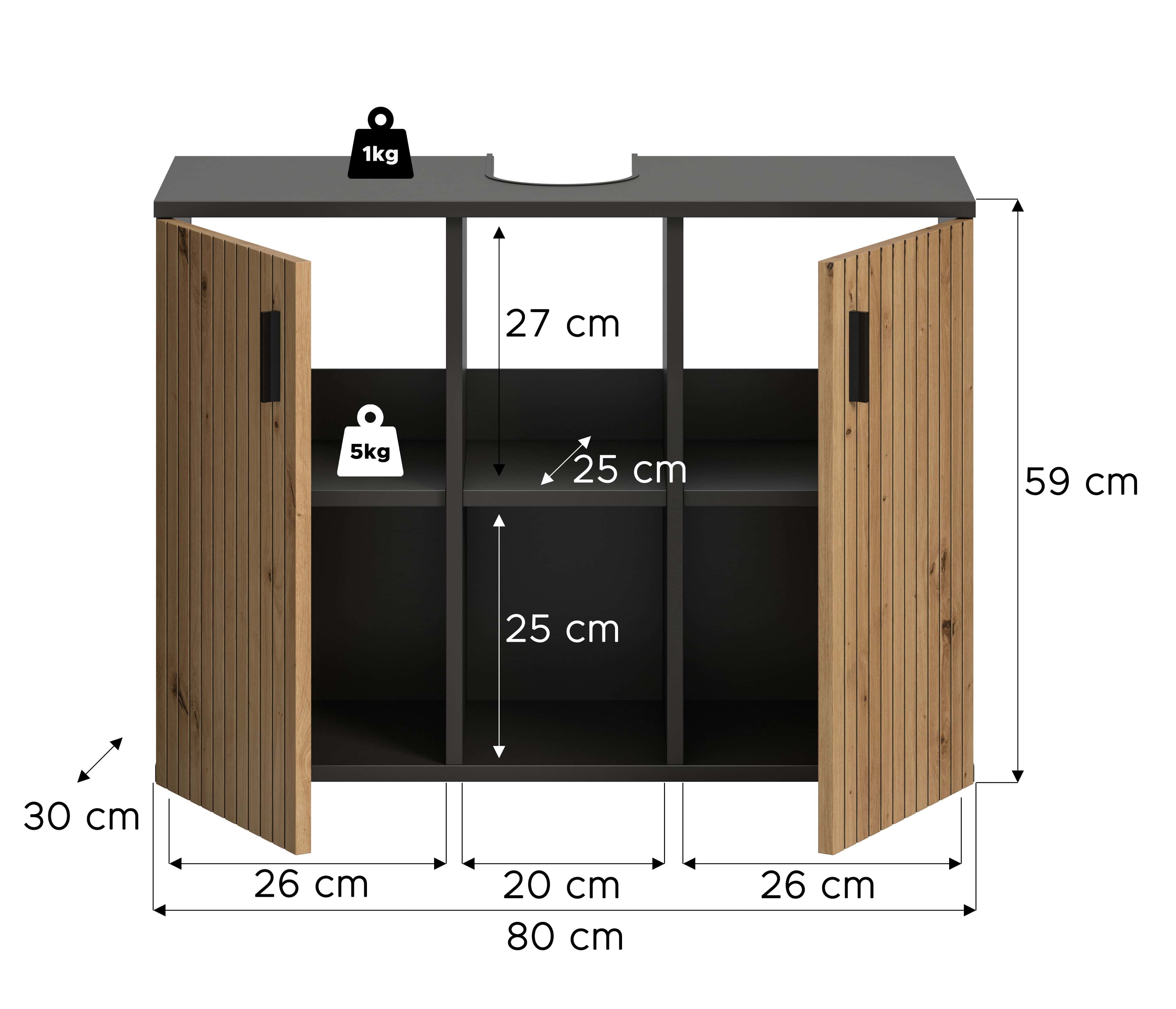 Mone Waschbeckenunterschrank