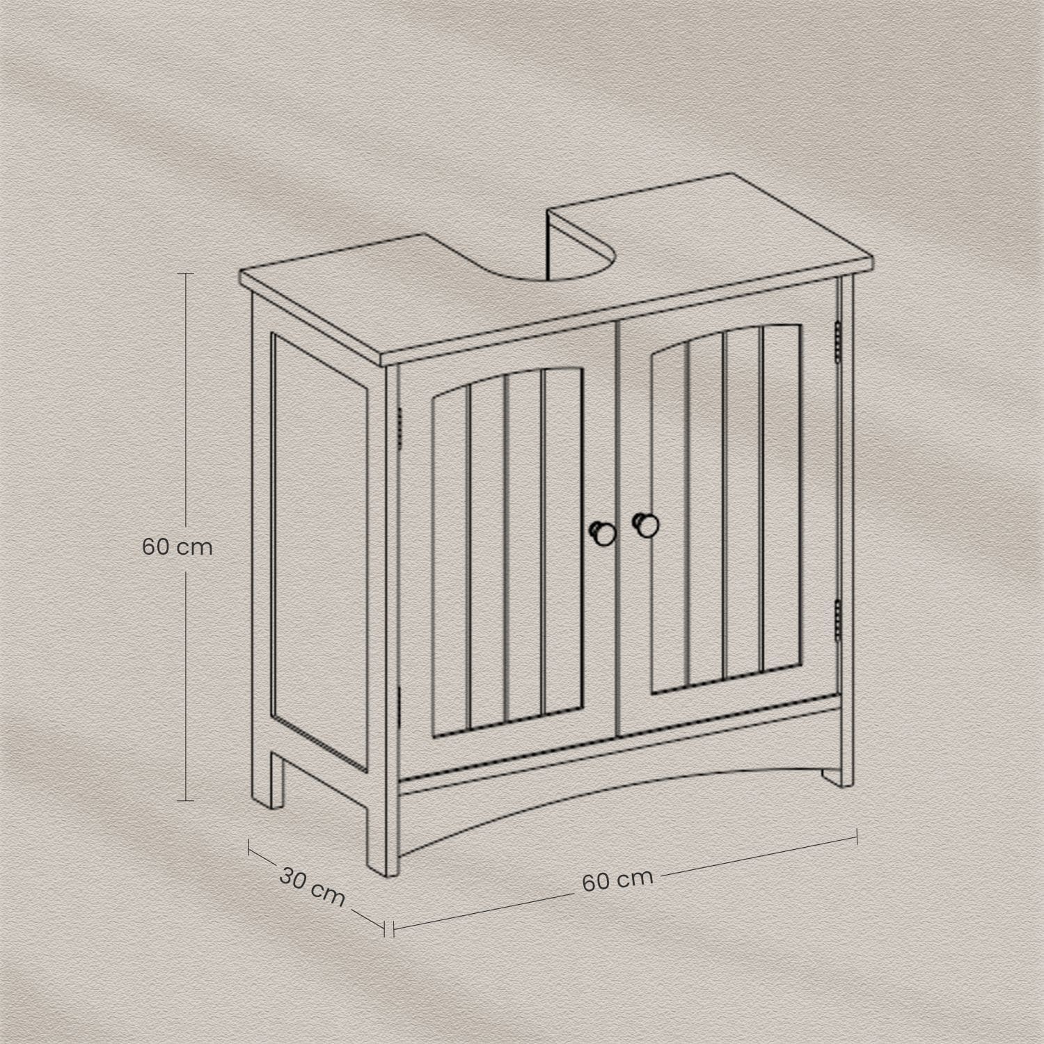 Waschbeckenunterschrank, Waschtischunterschrank, Unterschrank Waschbeckenunterschrank, Waschtischunterschrank, Unterschrank