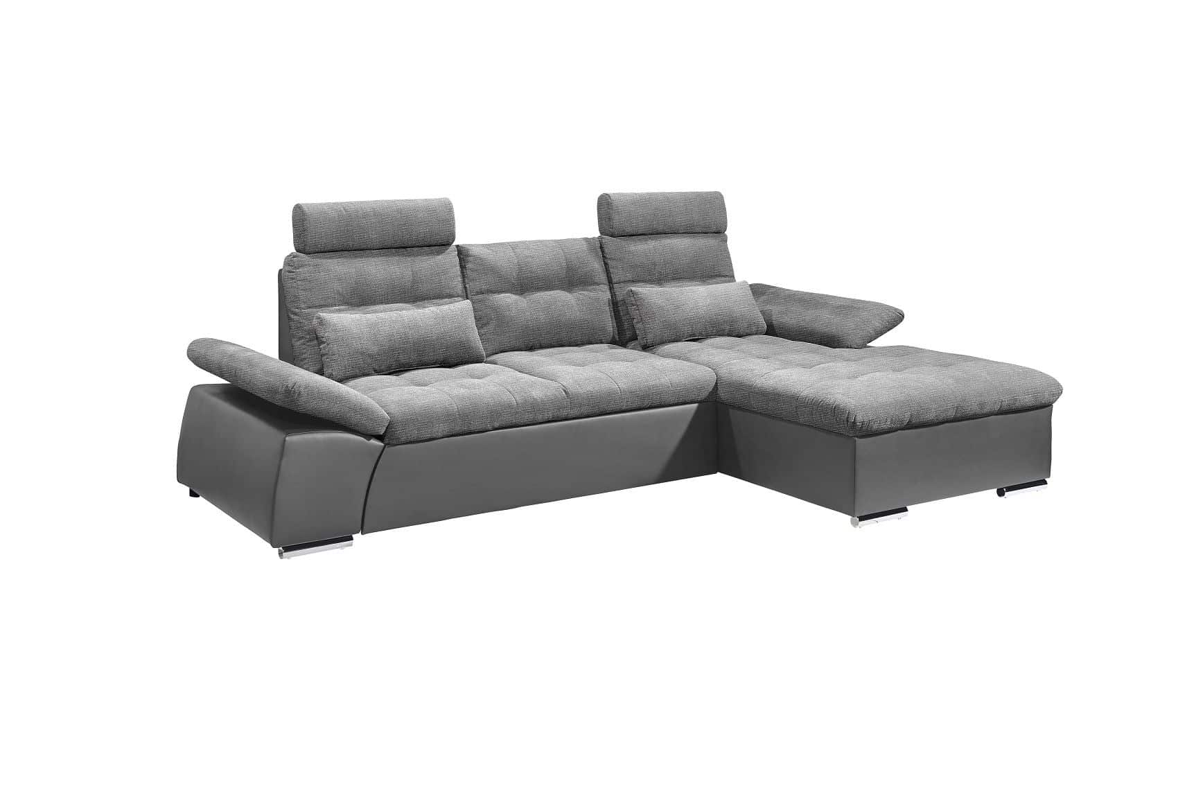 Ecksofa Jakarta Dunkelgrau | Anthrazit – Modernes Sofa mit Schlaffunktion & verstellbaren Armlehnen Ecksofa Jakarta Dunkelgrau | Anthrazit – Modernes Sofa mit Schlaffunktion & verstellbaren Armlehnen