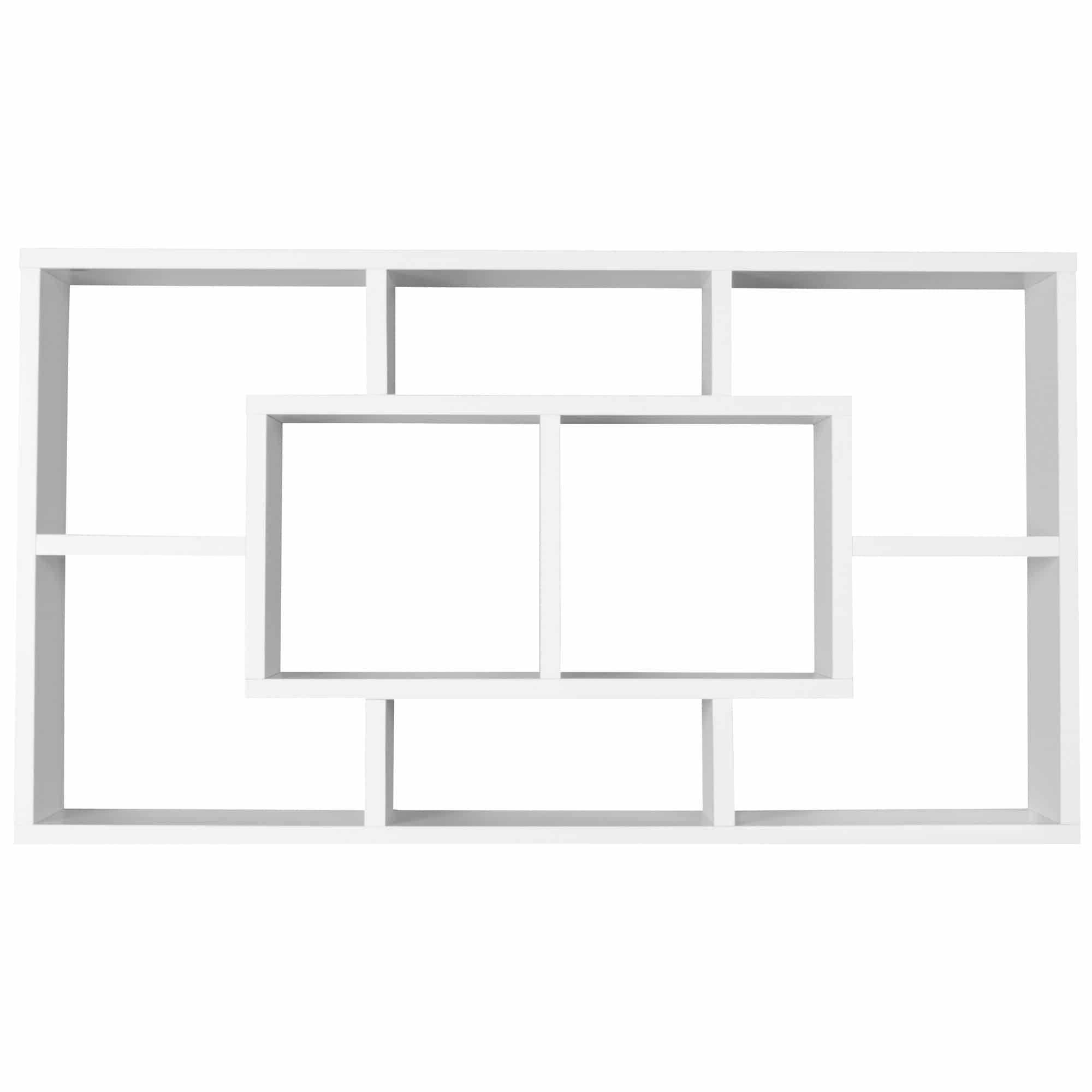 44697-WOHNLING-Wandregal-ALEX-weiss-WL5-167-WL5-1_2 Wandregal PAOLA weiß 85 x 47,5 x 16 cm MDF-Holz Hängeregal modern