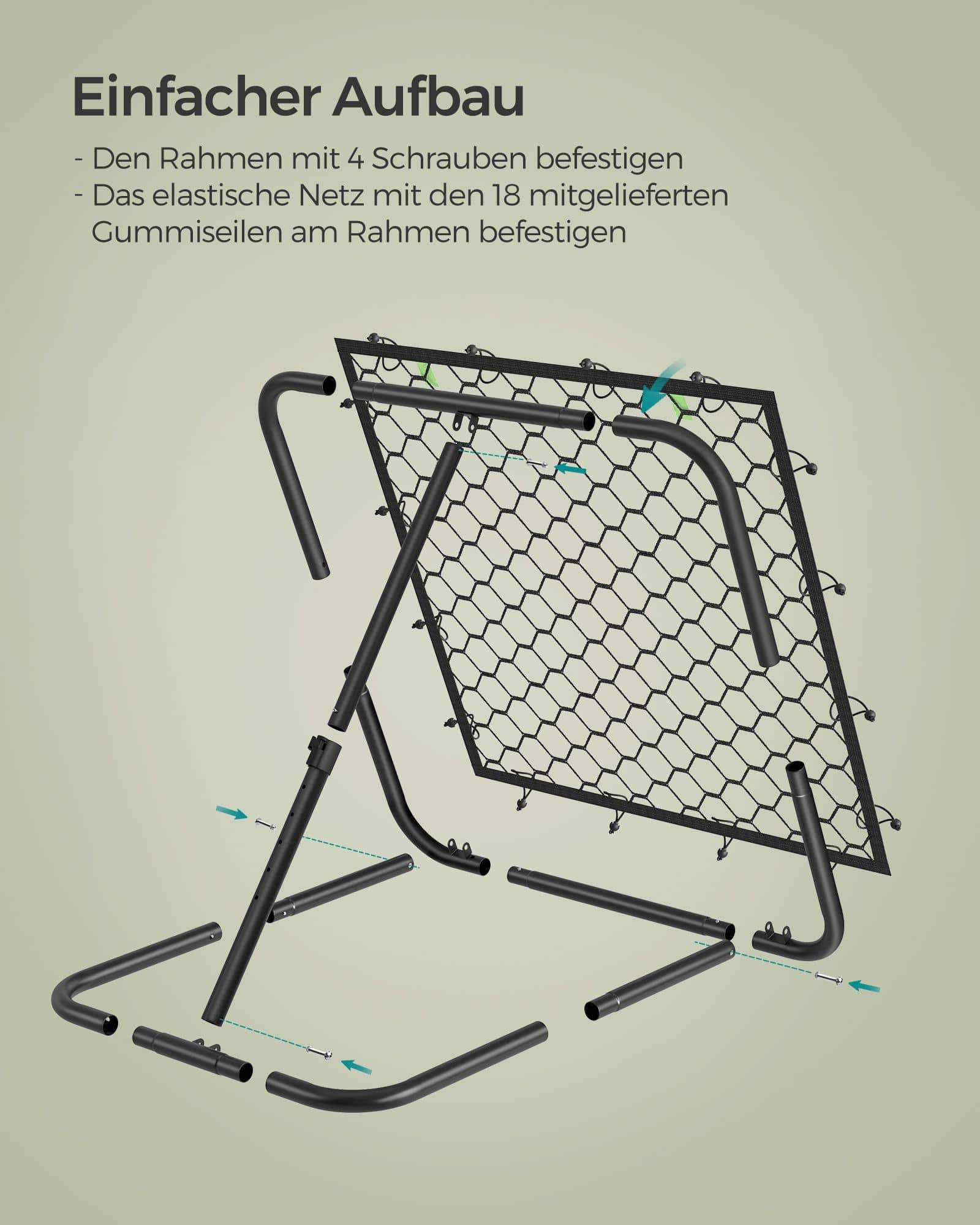 Fußballtor mit Stahlrahmen für Kinder Fußballtor mit Stahlrahmen für Kinder