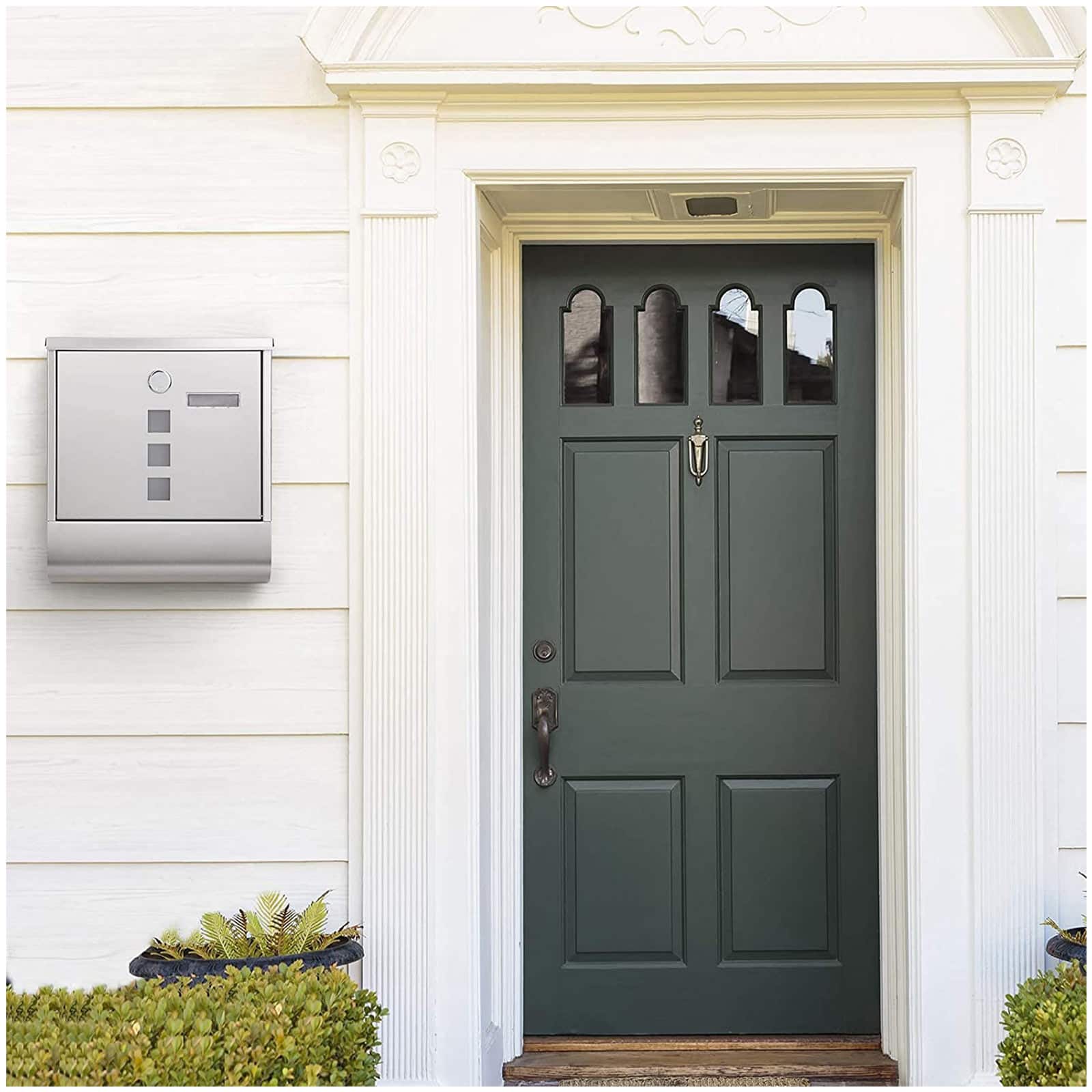 Briefkasten aus Edelstahl Silber-GMB020S02 Briefkasten aus Edelstahl Silber-GMB020S02