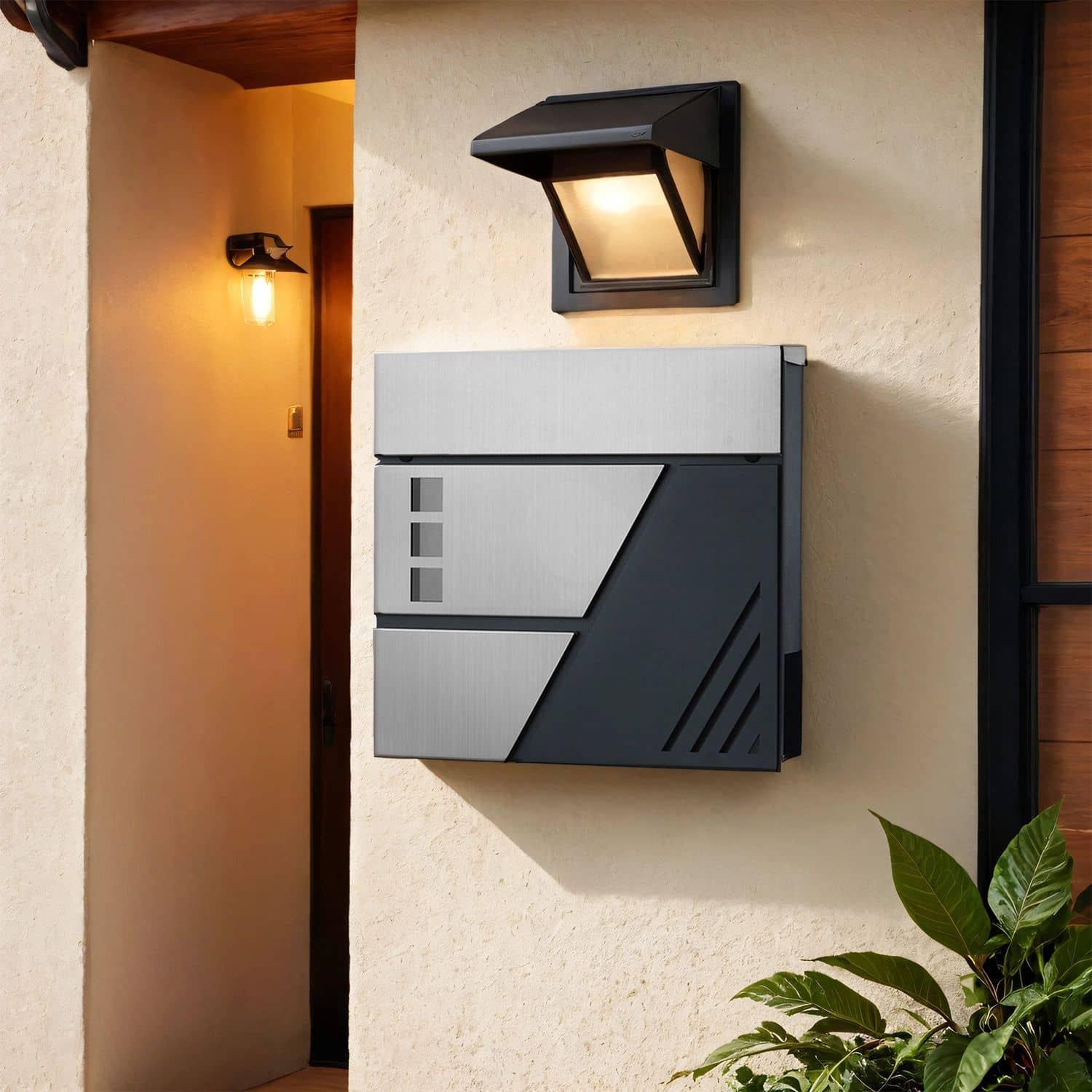 Wandbriefkasten mit Sichtfenster