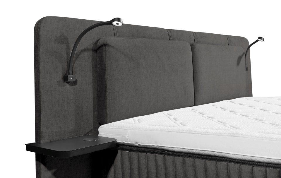 Milazzo-Legacy_Detail_Steel-grey Stilvolle Erholung: Das ED Milazzo Boxspringbett mit innovativem 9-Zonen-Tonnentaschenfederkern in Steel Grey