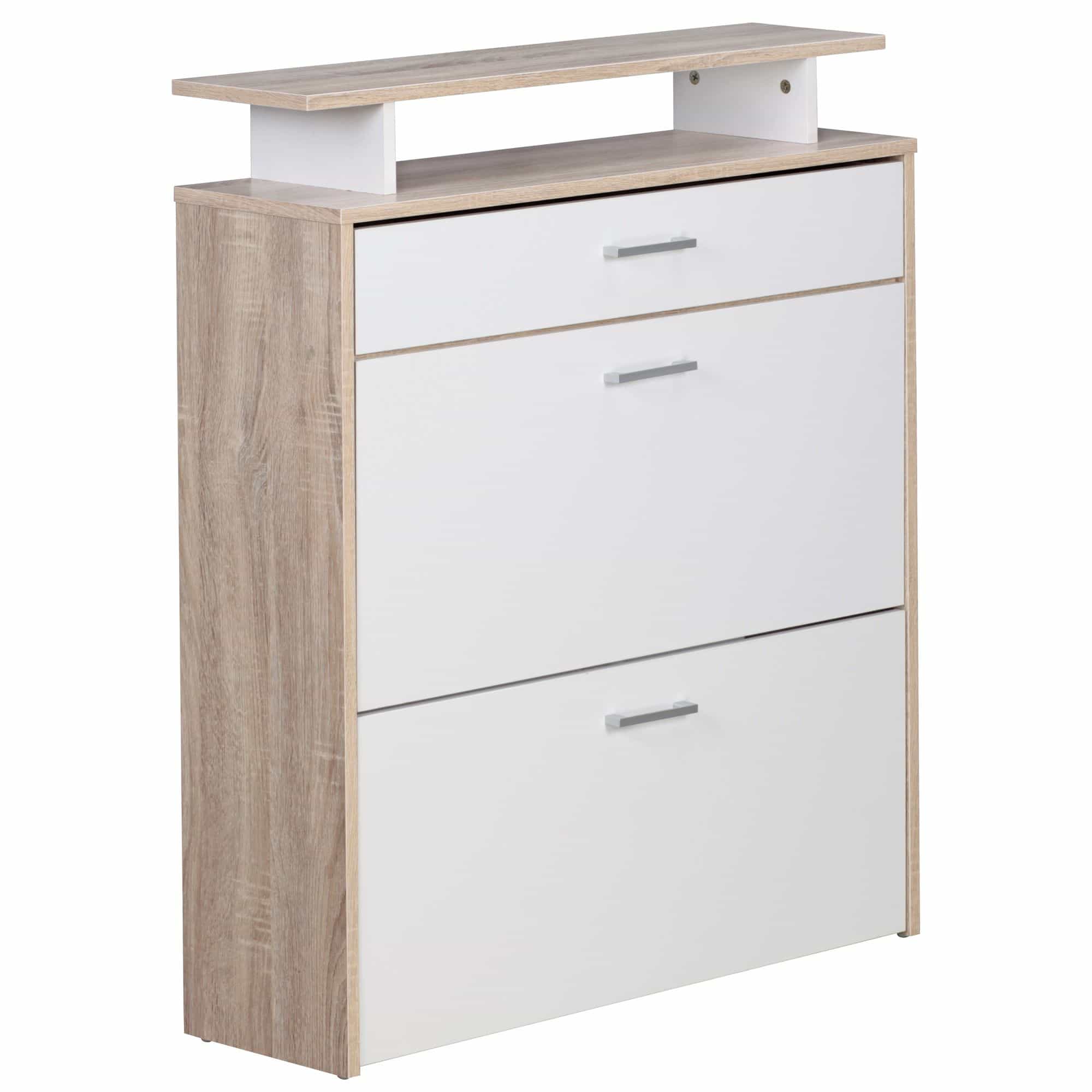 40531-WOHNLING-Schuhkipper-WL1-794-Holz-80x94x24-cm-Modern-Sonoma-Eiche-Design-Schuhregal-Schuhkipper-Schmal-Schuhschrank-Schuhaufbewahrung-mit-Schublade-Flurschrank-Schuhablage-R_pHW5uiiYtlSfV Schuhkipper Holz 80x95x24 cm Modern Sonoma Eiche